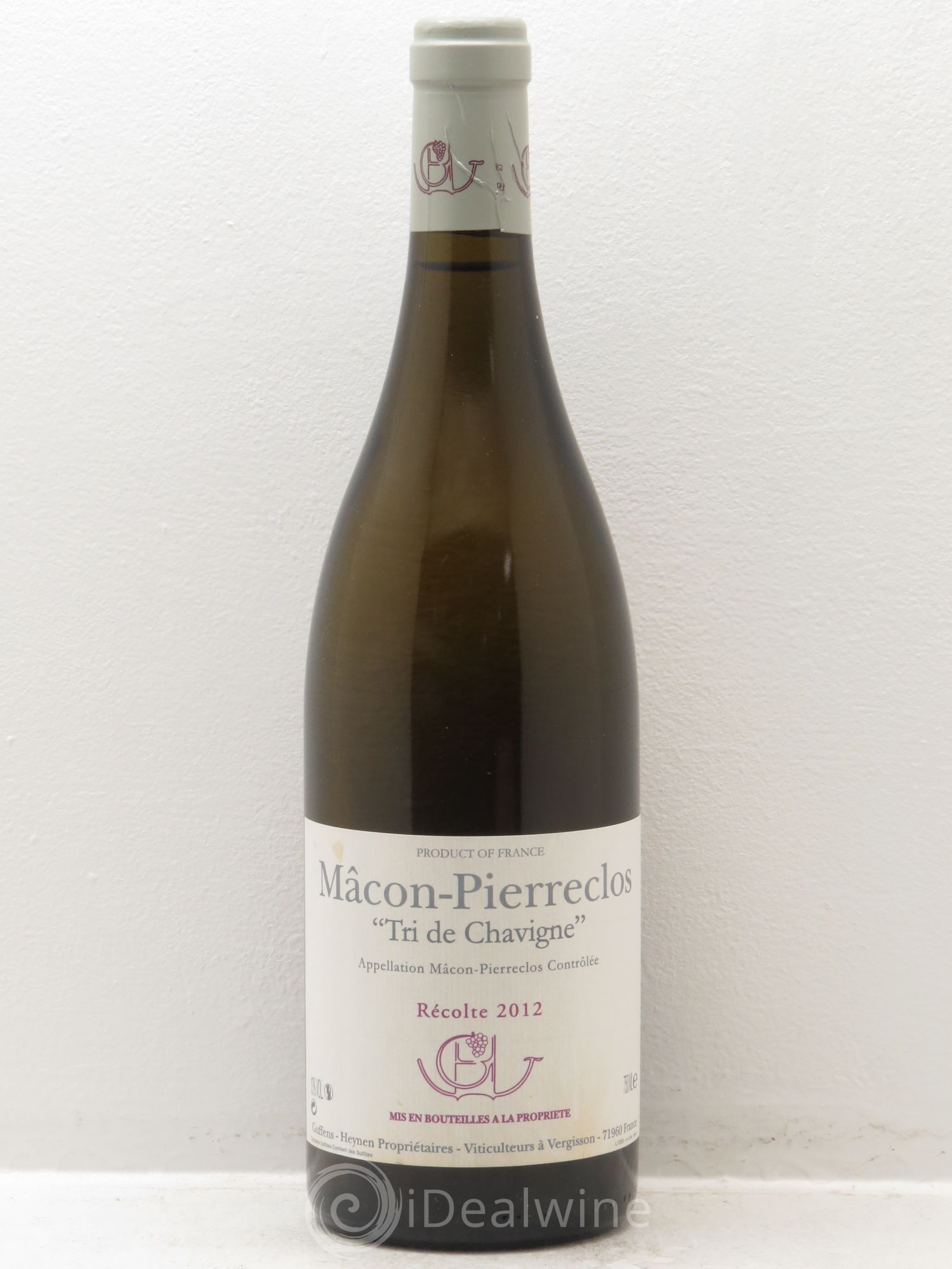 Mâcon-Pierreclos Tri de Chavigne Guffens-Heynen 2012 - Lot de 1 bouteille - 0