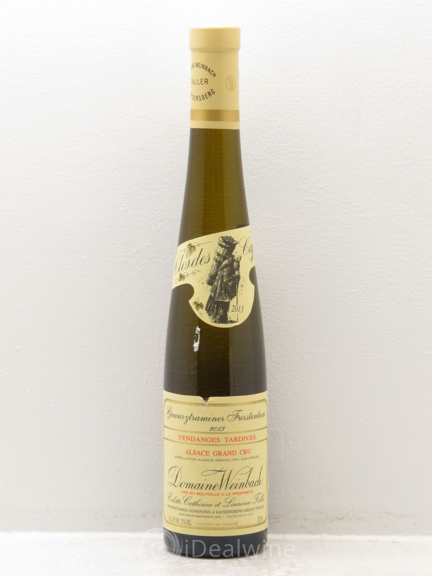 Alsace Gewurztraminer Grand Cru Furstentum Vendanges Tardives Weinbach (Domaine) 2013 - Lotto di 1 mezza bottiglia - 0