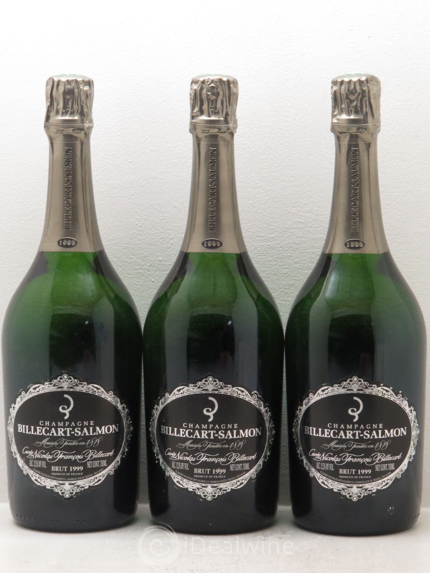 Brut Nicolas François Billecart Billecart-Salmon 1999 - Lot de 3 bouteilles - 0