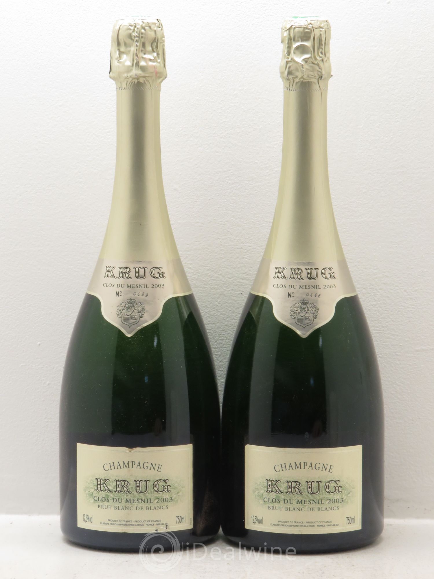 Clos du Mesnil Krug 2003 - Lot de 2 bouteilles - 0