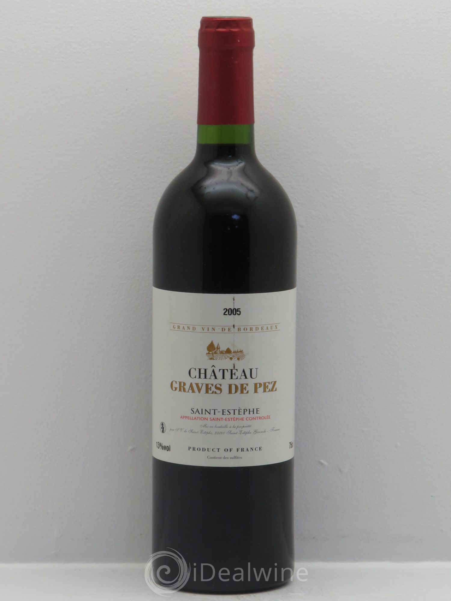 Saint-Estèphe Graves de Pez 2005 - Posten von 1 Flasche - 0