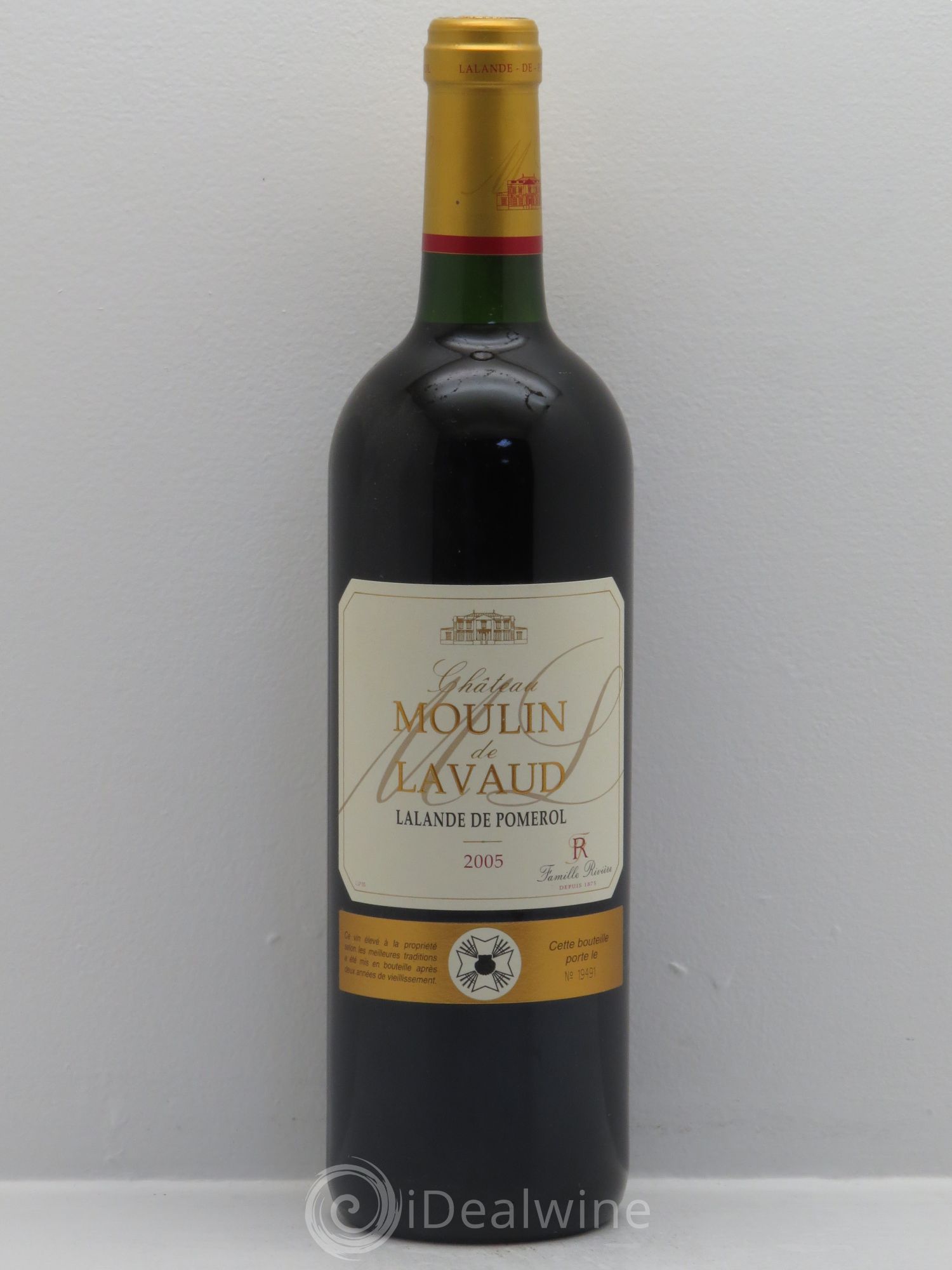 Bordeaux Moulin de Lavaud - Lalande de Pomerol 2005 - Posten von 1 Flasche - 0