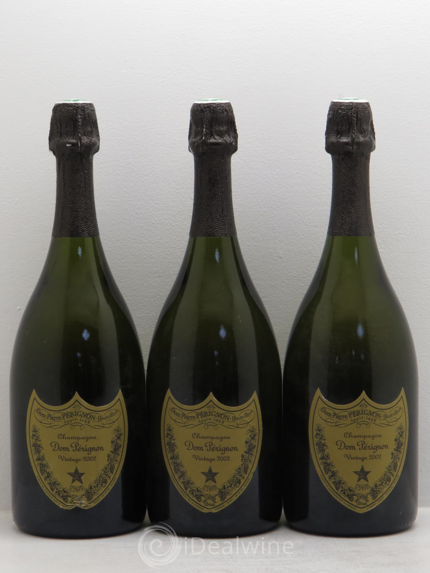 Brut Dom Pérignon 2002 - Lot de 3 bouteilles - 0