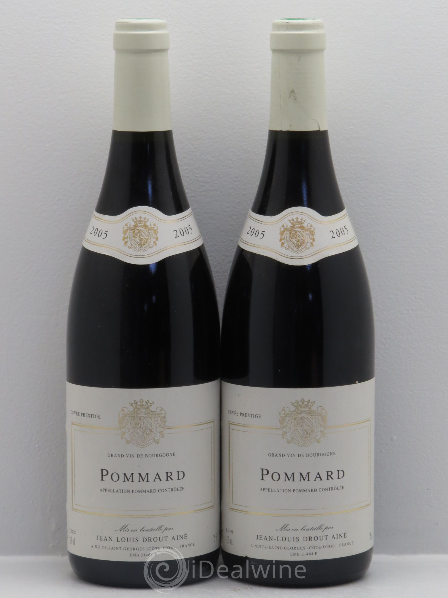 Pommard Cuvée Prestige Jean-Louis Drout Ainé 2005 - Posten von 2 Flaschen - 0