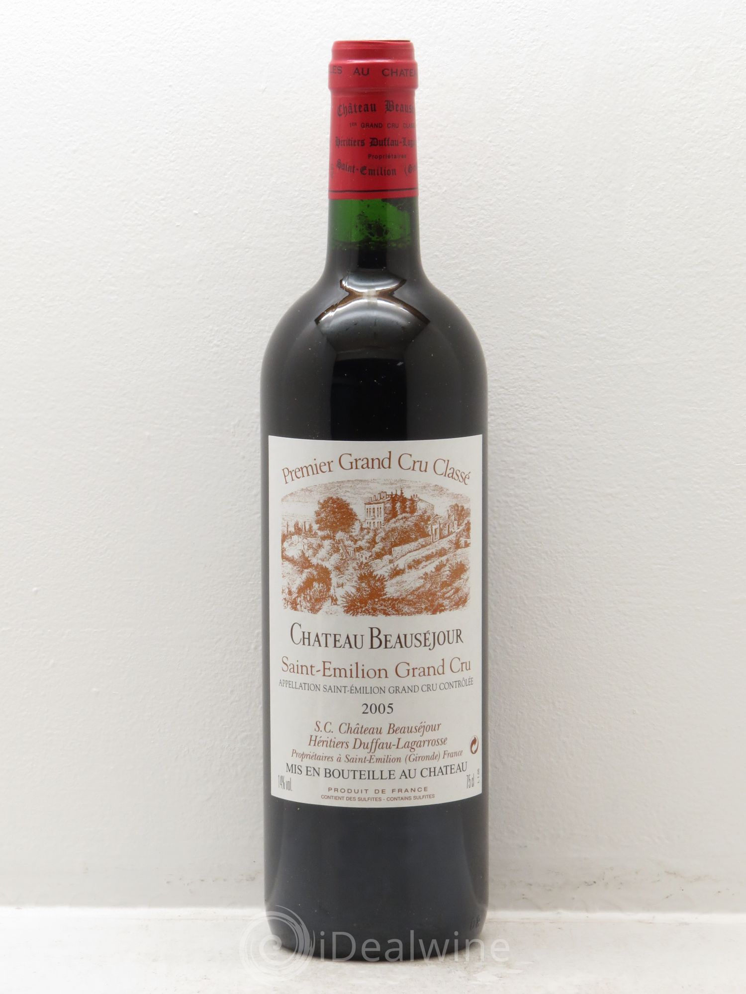 Château Beauséjour (Duffau-Lagarrosse) 1er Grand Cru Classé B 2005 - Lot de 6 bouteilles - 0