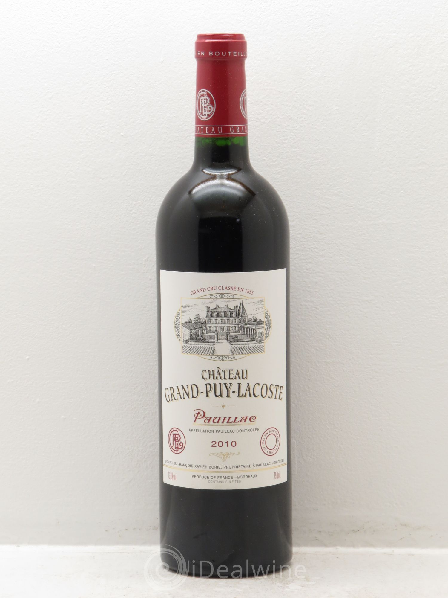 Château Grand Puy Lacoste 5ème Grand Cru Classé 2010 - Lot de 6 bouteilles - 0