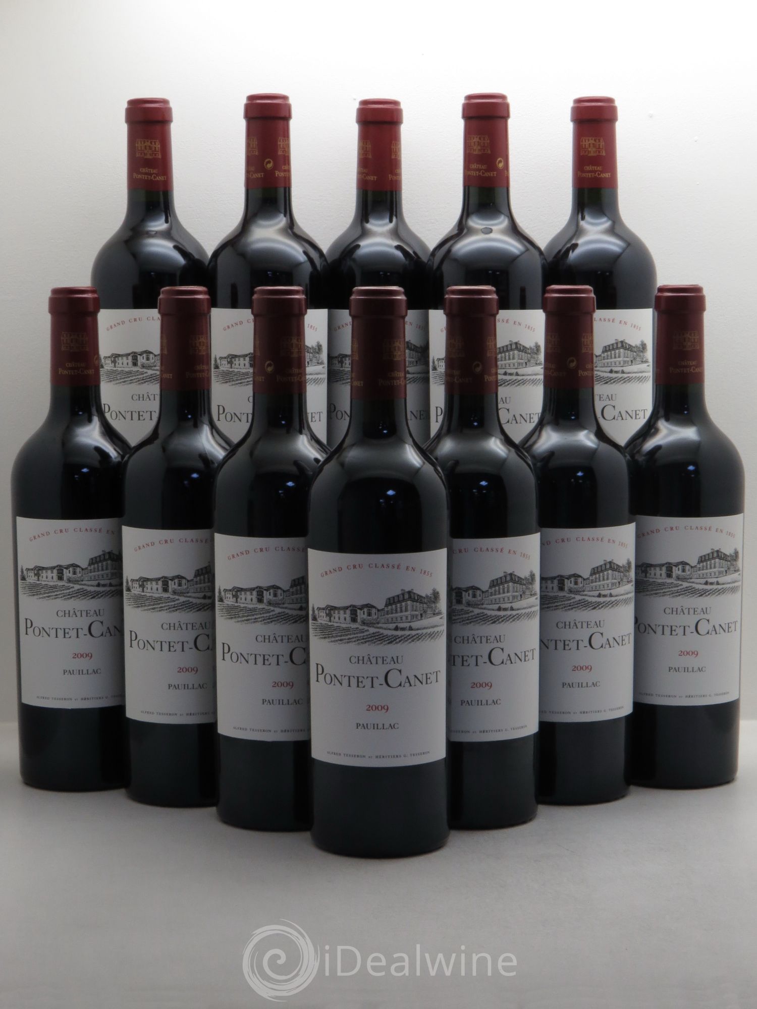 Château Pontet Canet 5ème Grand Cru Classé 2009 - Lot de 12 bouteilles - 0