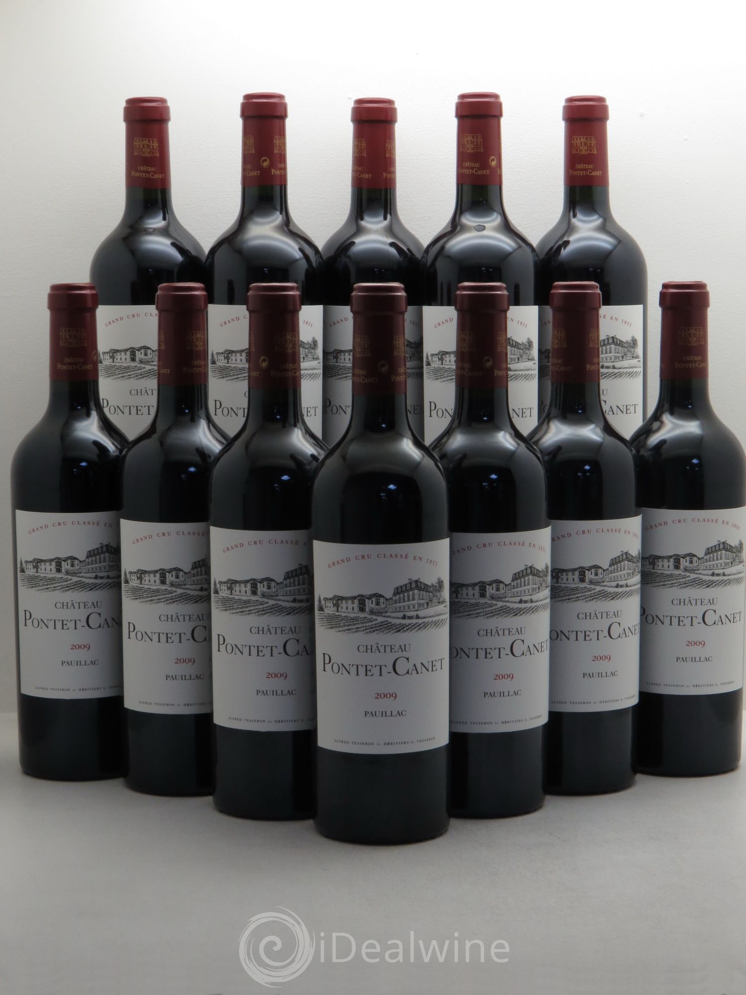 Château Pontet Canet 5ème Grand Cru Classé 2009 - Lot de 12 bouteilles - 0