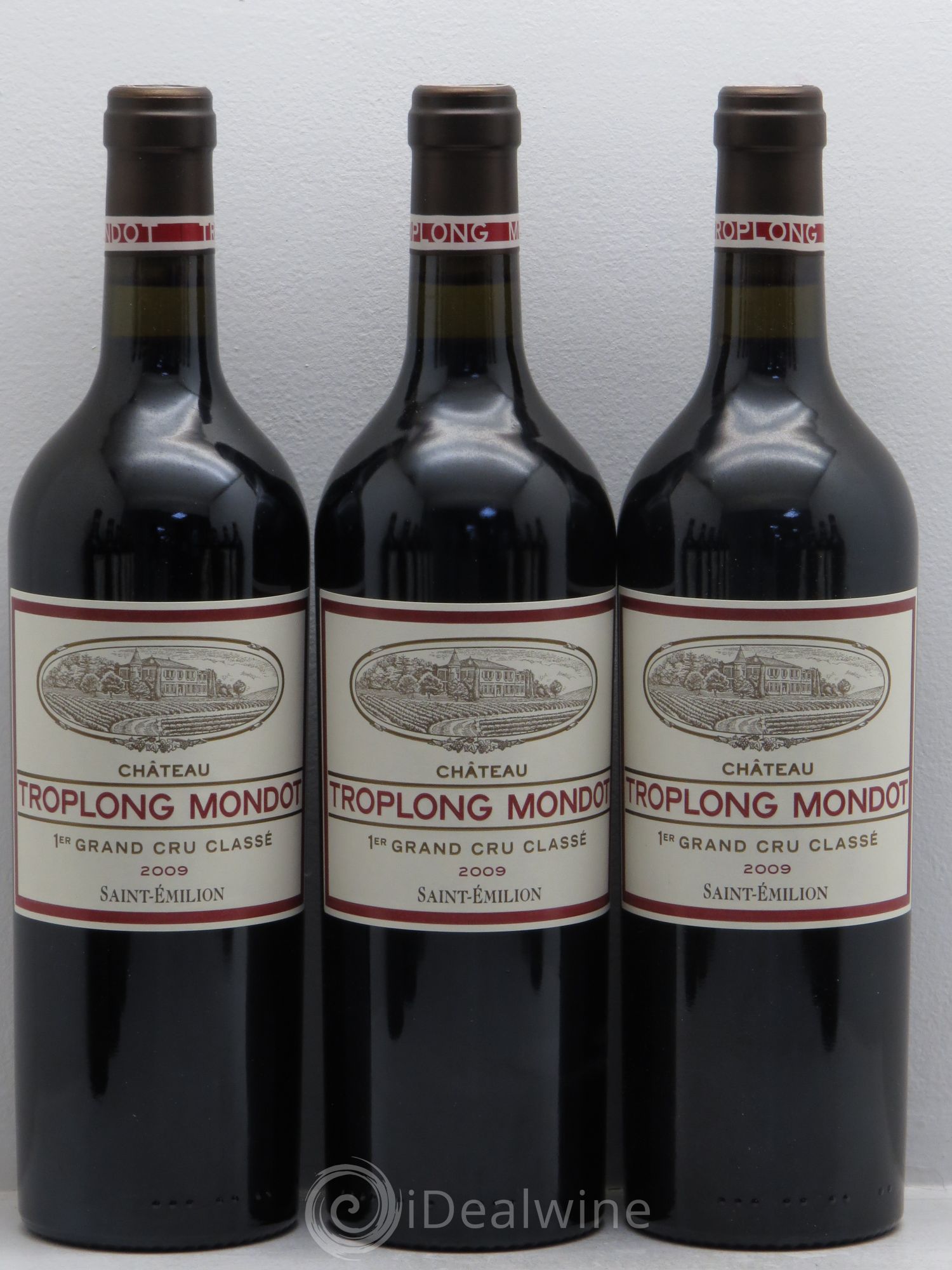 Château Troplong Mondot 1er Grand Cru Classé B 2009 - Lot de 12 bouteilles - 1