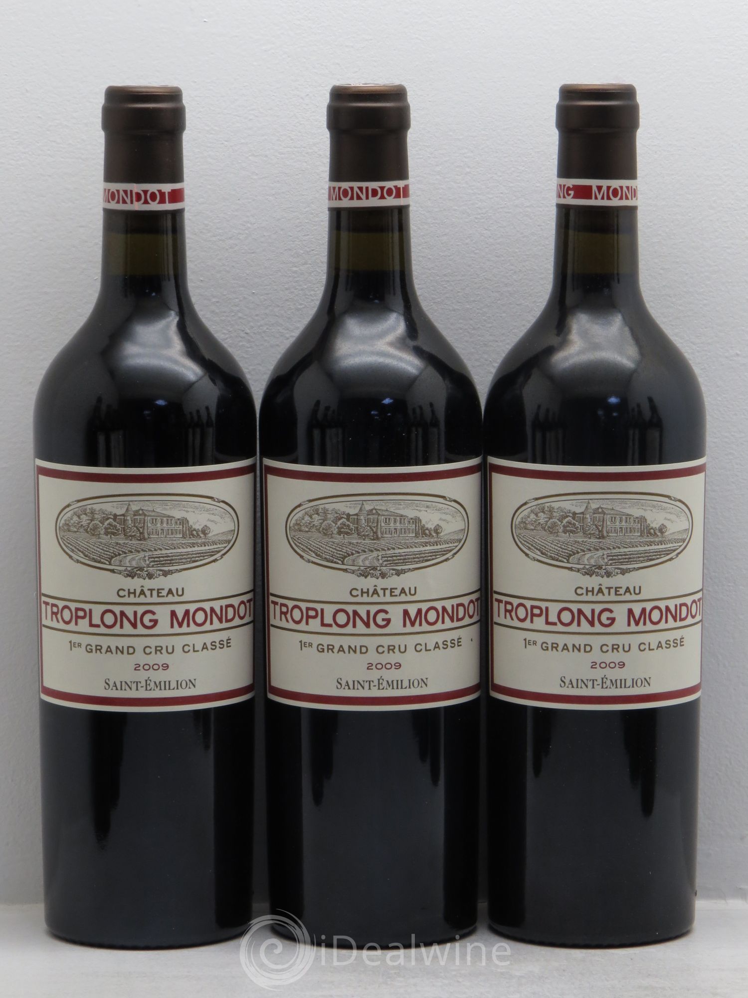 Château Troplong Mondot 1er Grand Cru Classé B 2009 - Lot de 12 bouteilles - 1