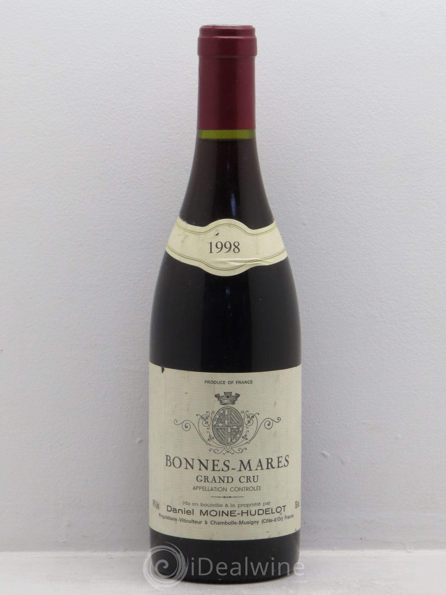 Bonnes-Mares Grand Cru Moine-Hudelot (Domaine) 1998 - Lot de 1 bouteille - 0