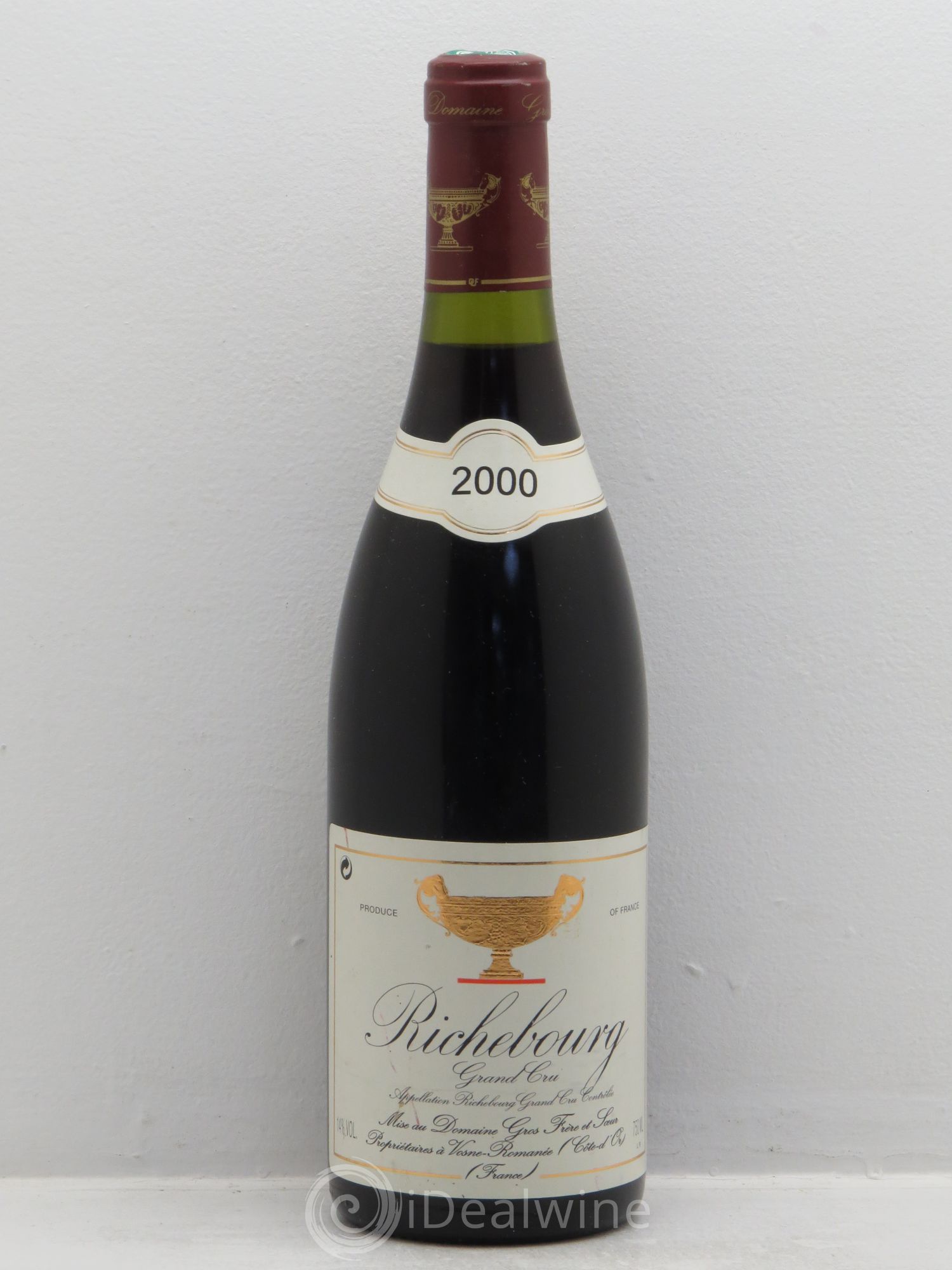 Richebourg Grand Cru Gros Frère & Soeur 2000 - Lot de 1 bouteille - 0