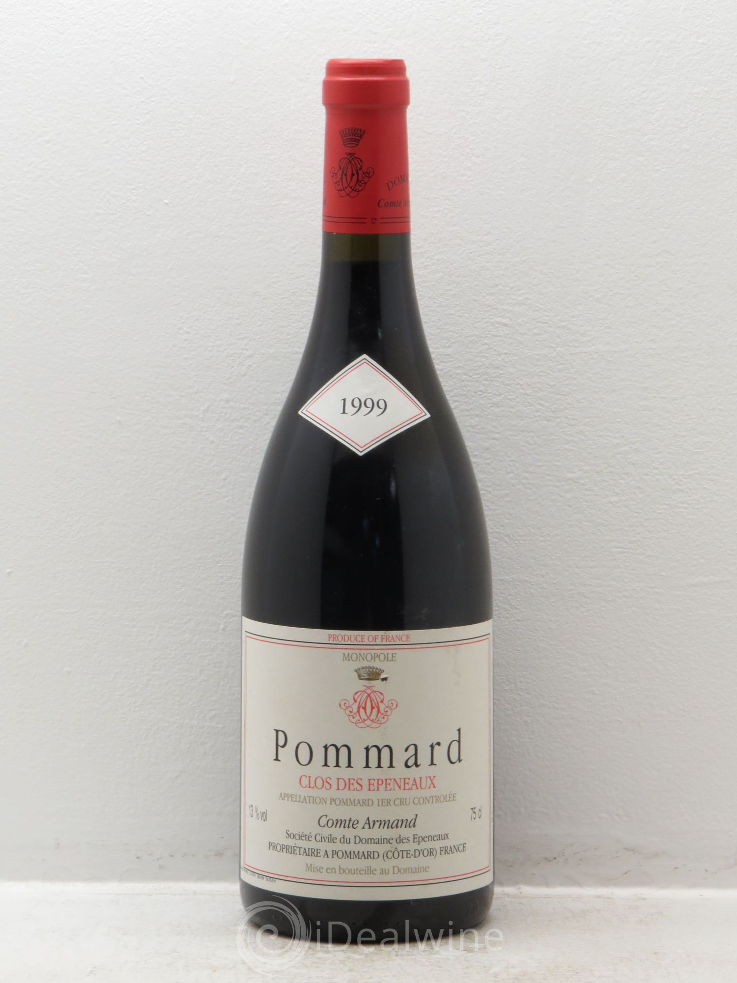 Pommard 1er Cru Clos des Epeneaux Comte Armand 1999 - Lot de 1 bouteille - 0