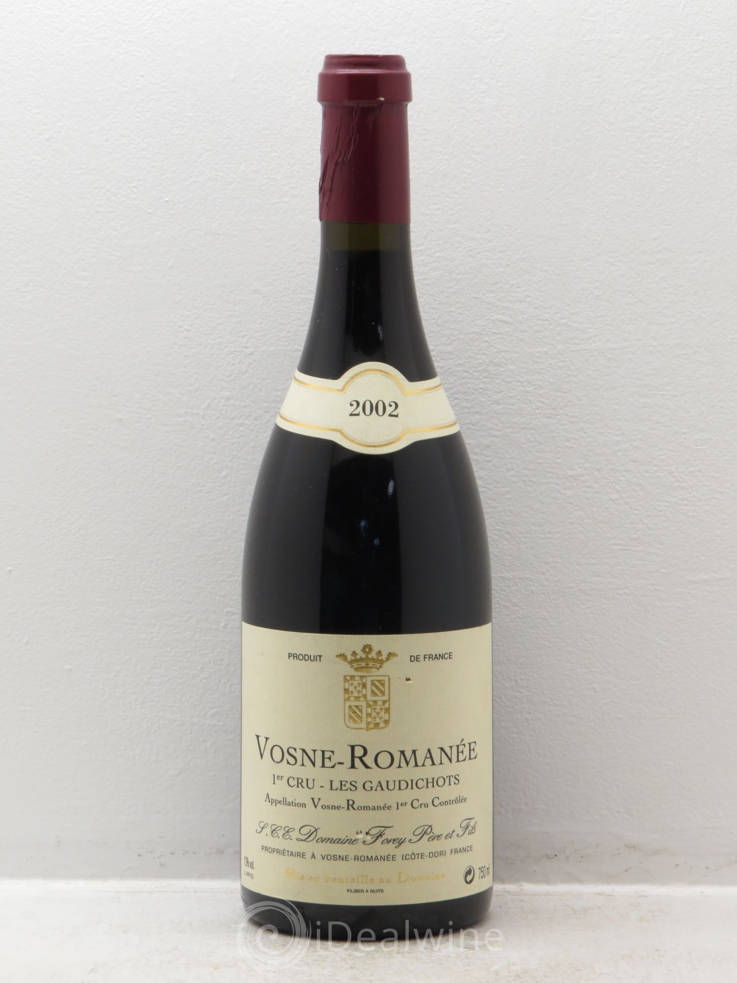 Vosne-Romanée 1er Cru Les Gaudichots Forey Père et Fils (Domaine) 2002 - Lot de 1 bouteille - 0