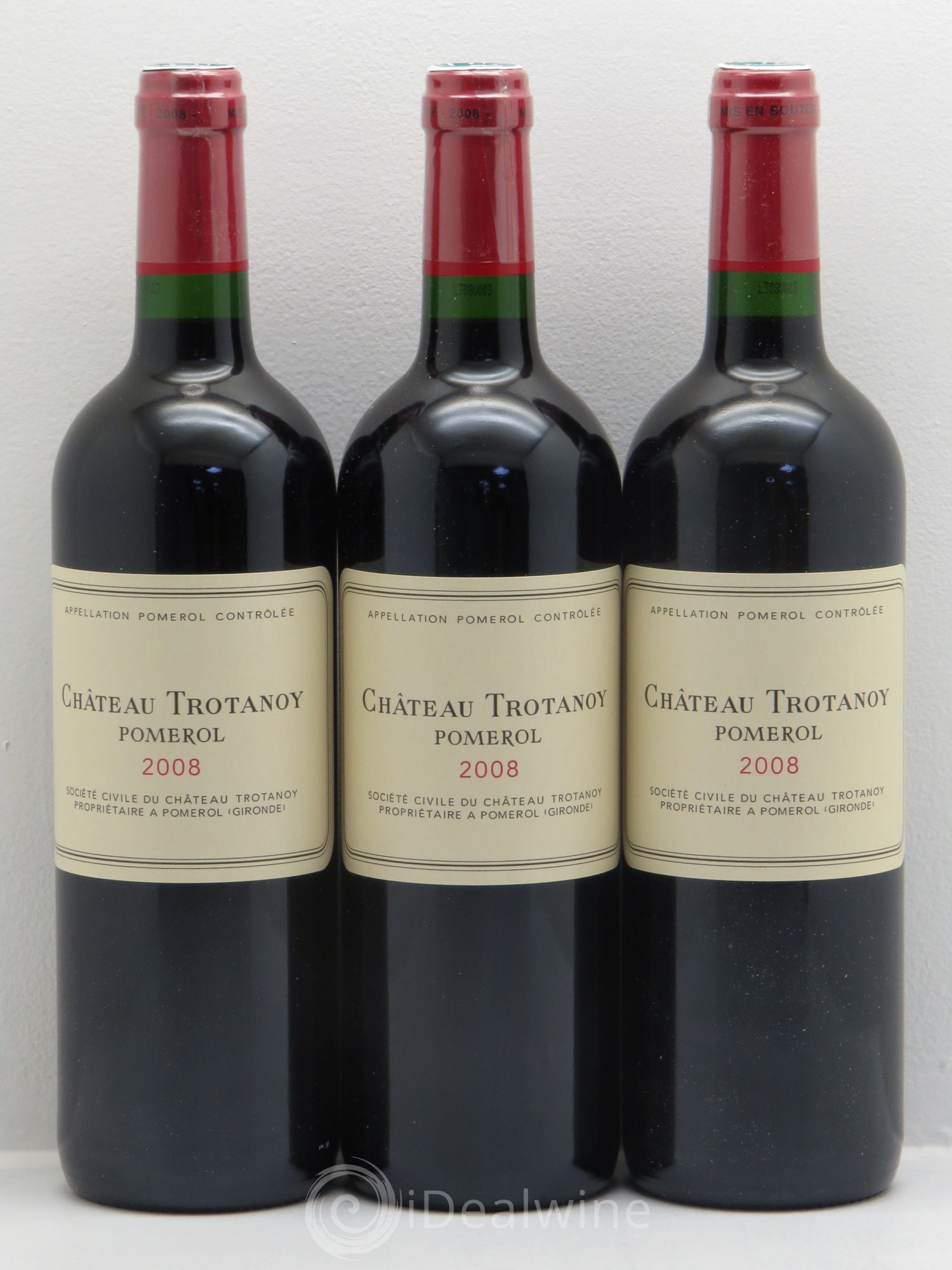 Château Trotanoy 2008 - Lot de 3 bouteilles - 0