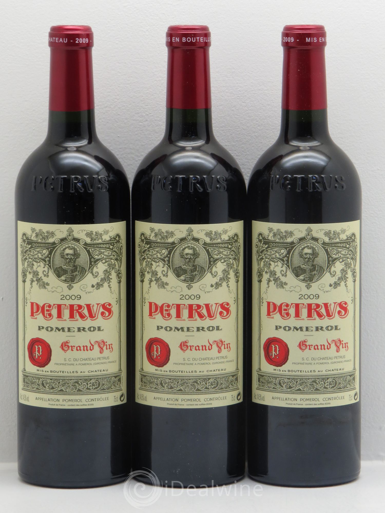 Petrus 2009 - Lot de 3 bouteilles - 0