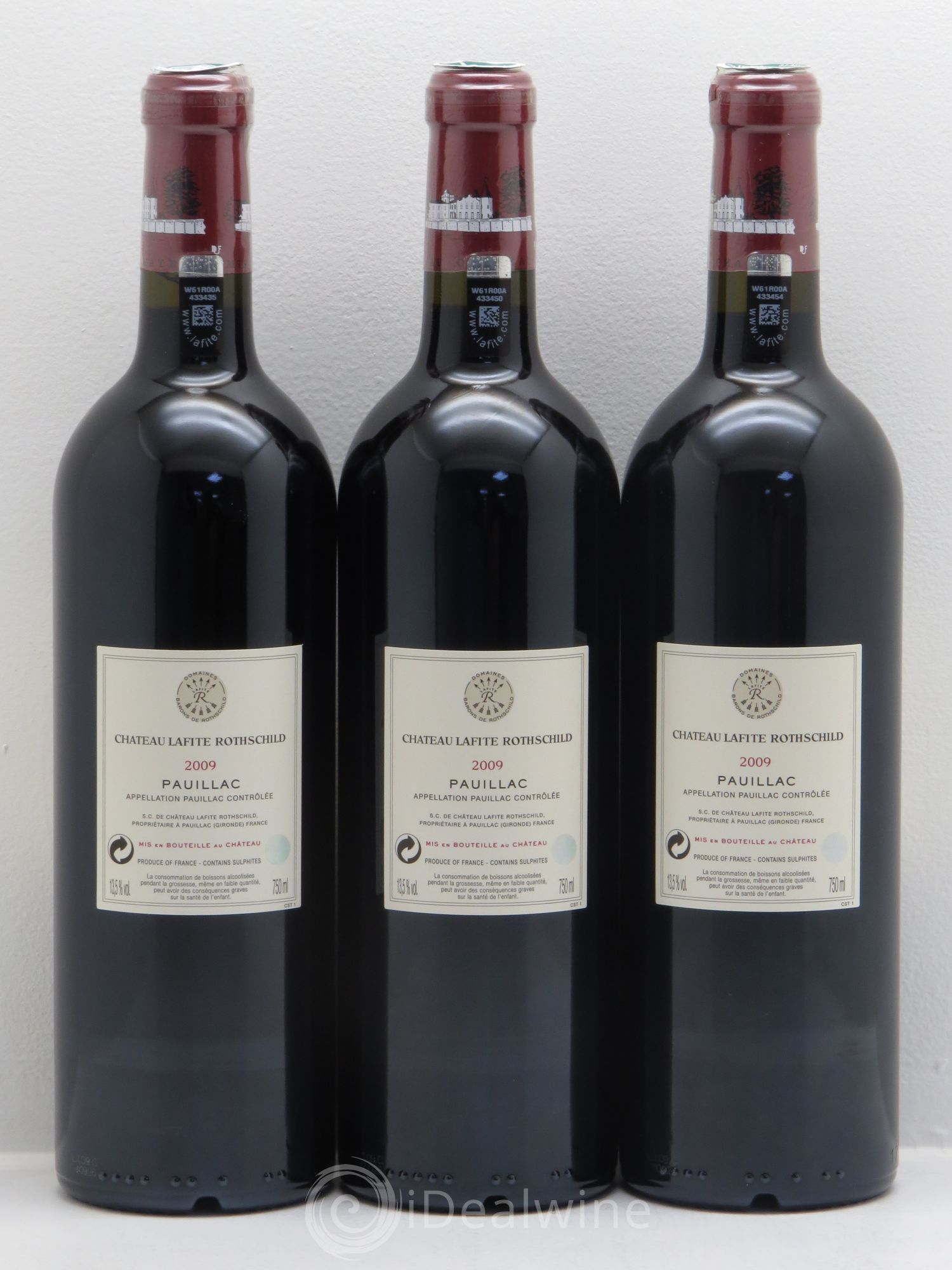 Château Lafite Rothschild 1er Grand Cru Classé 2009 - Lot de 3 bouteilles - 1