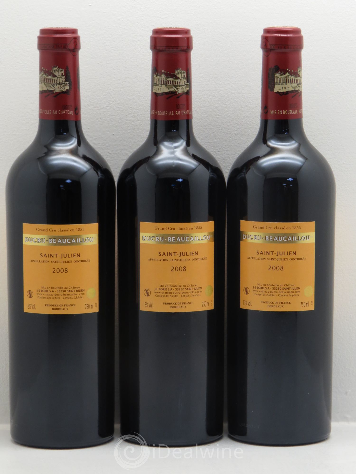 Château Ducru Beaucaillou 2ème Grand Cru Classé 2008 - Lot de 12 bouteilles - 6