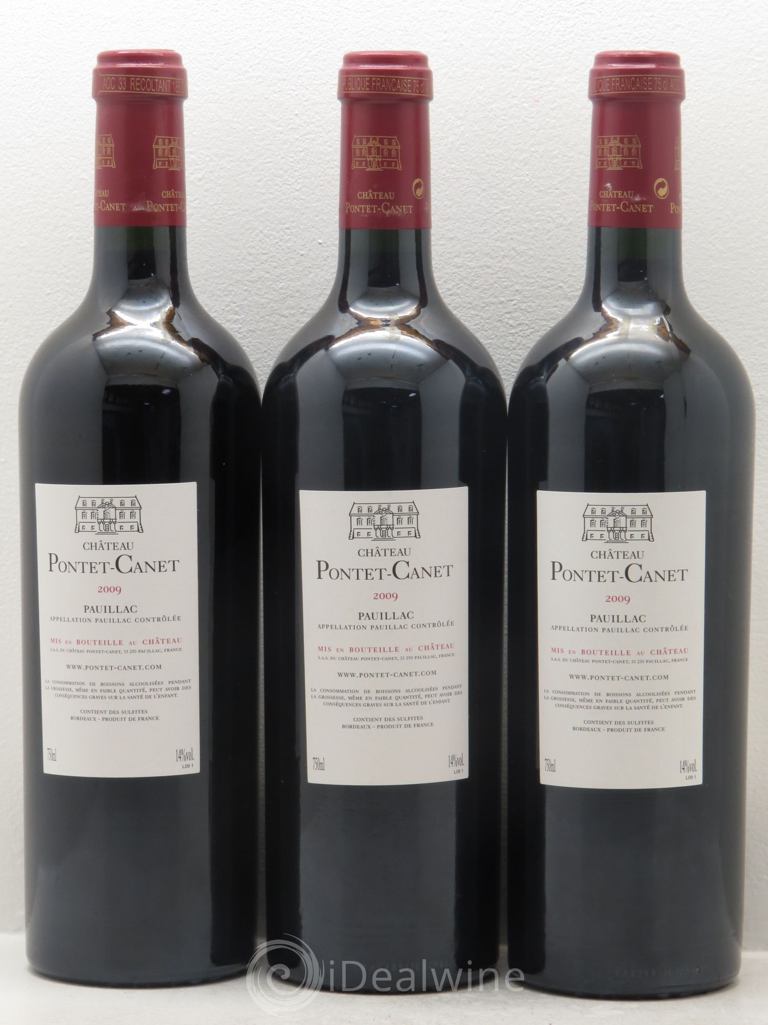 Château Pontet Canet 5ème Grand Cru Classé 2009 - Lot de 6 bouteilles - 3