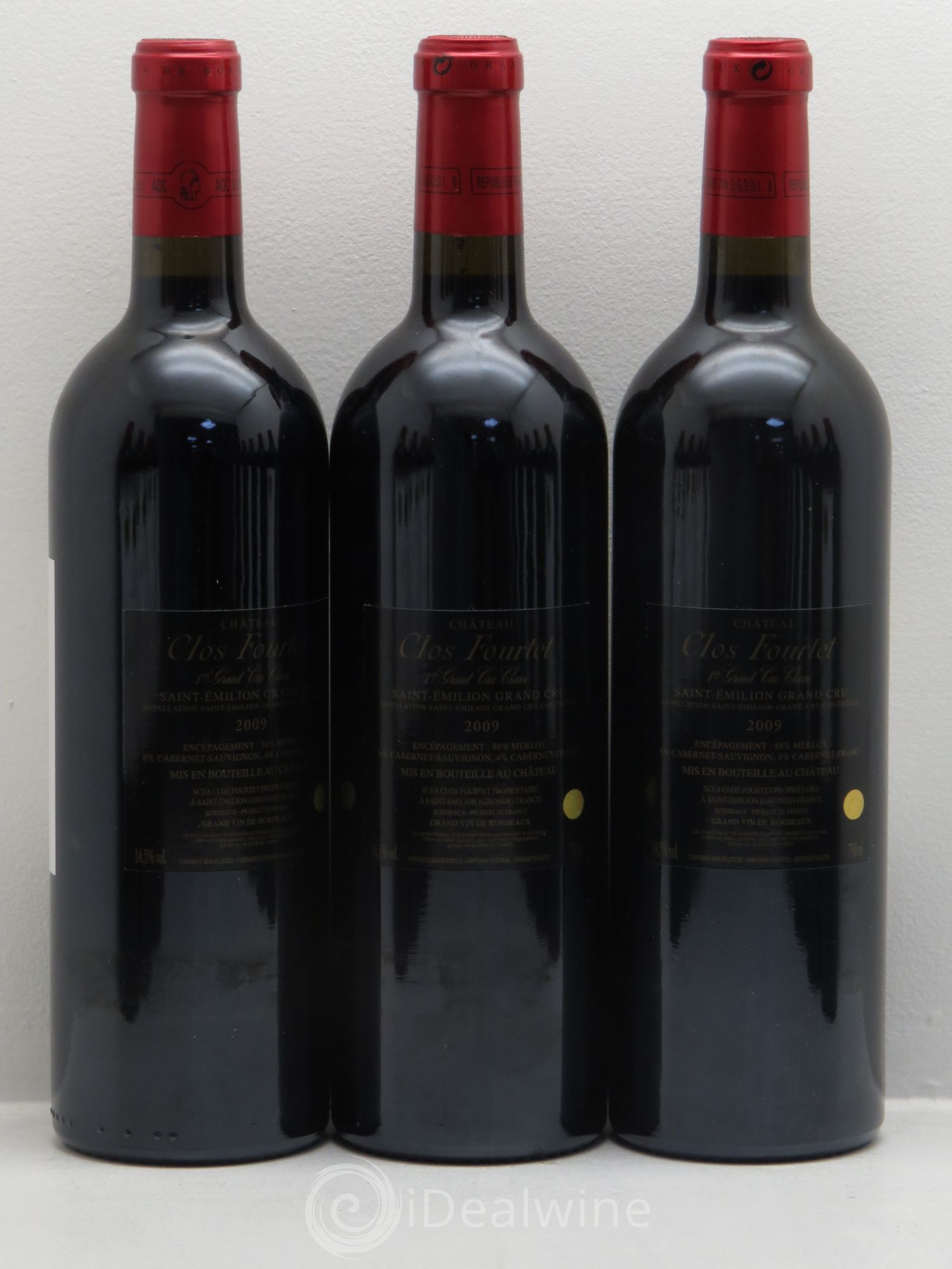 Clos Fourtet 1er Grand Cru Classé B 2009 - Lot de 12 bouteilles - 2