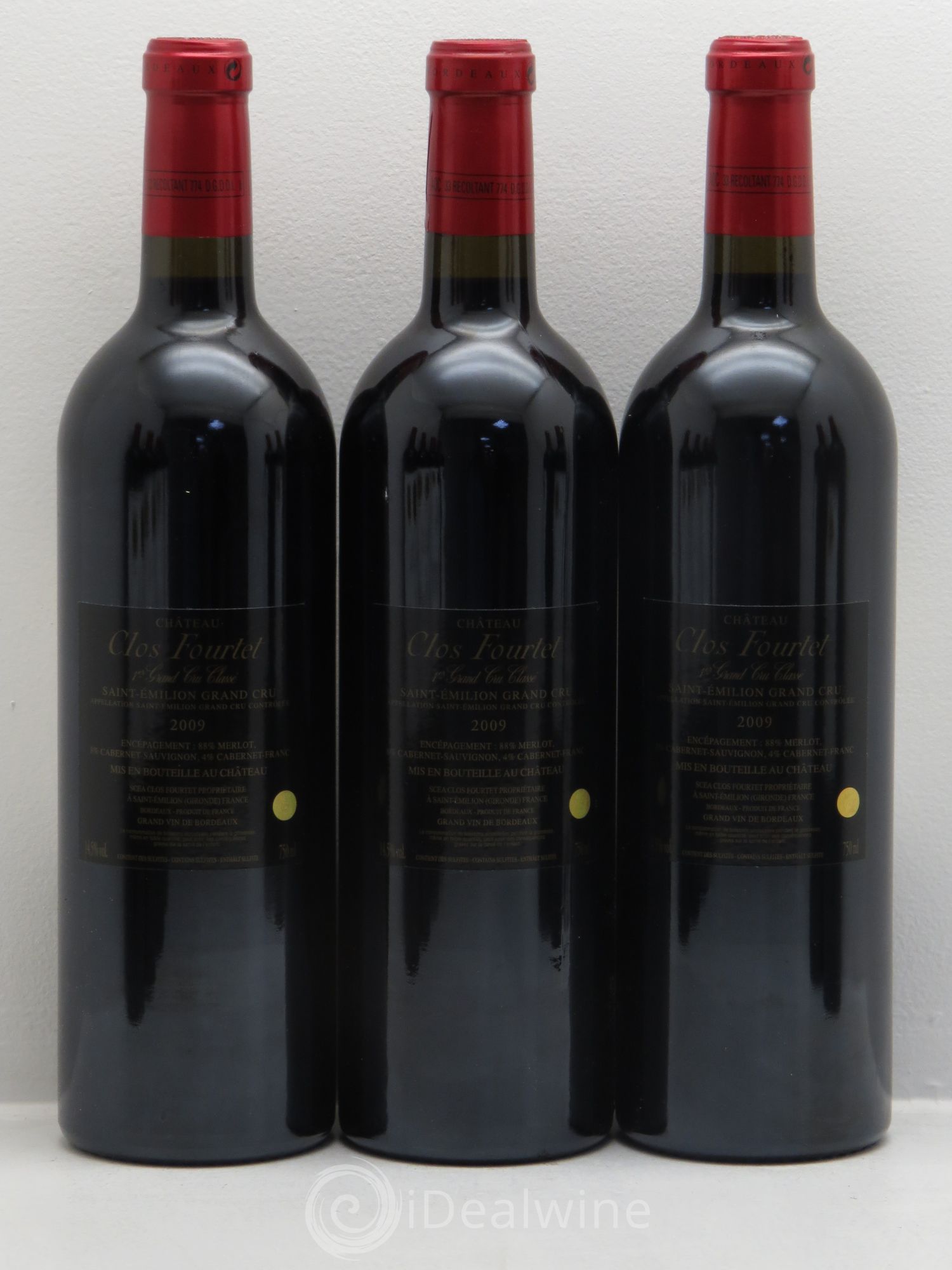 Clos Fourtet 1er Grand Cru Classé B 2009 - Lot de 12 bouteilles - 4
