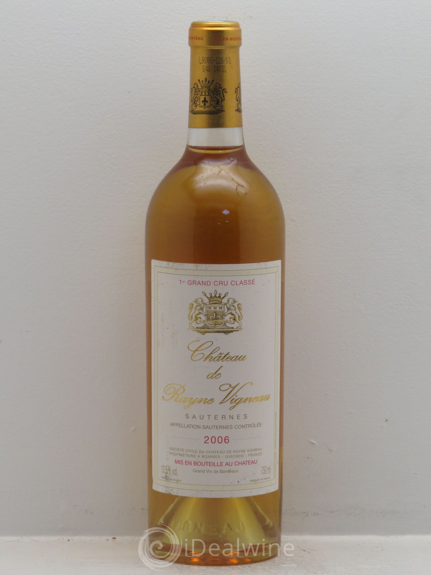 Château de Rayne Vigneau 1er Grand Cru Classé 2006 - Lotto di 1 bottiglia - 0