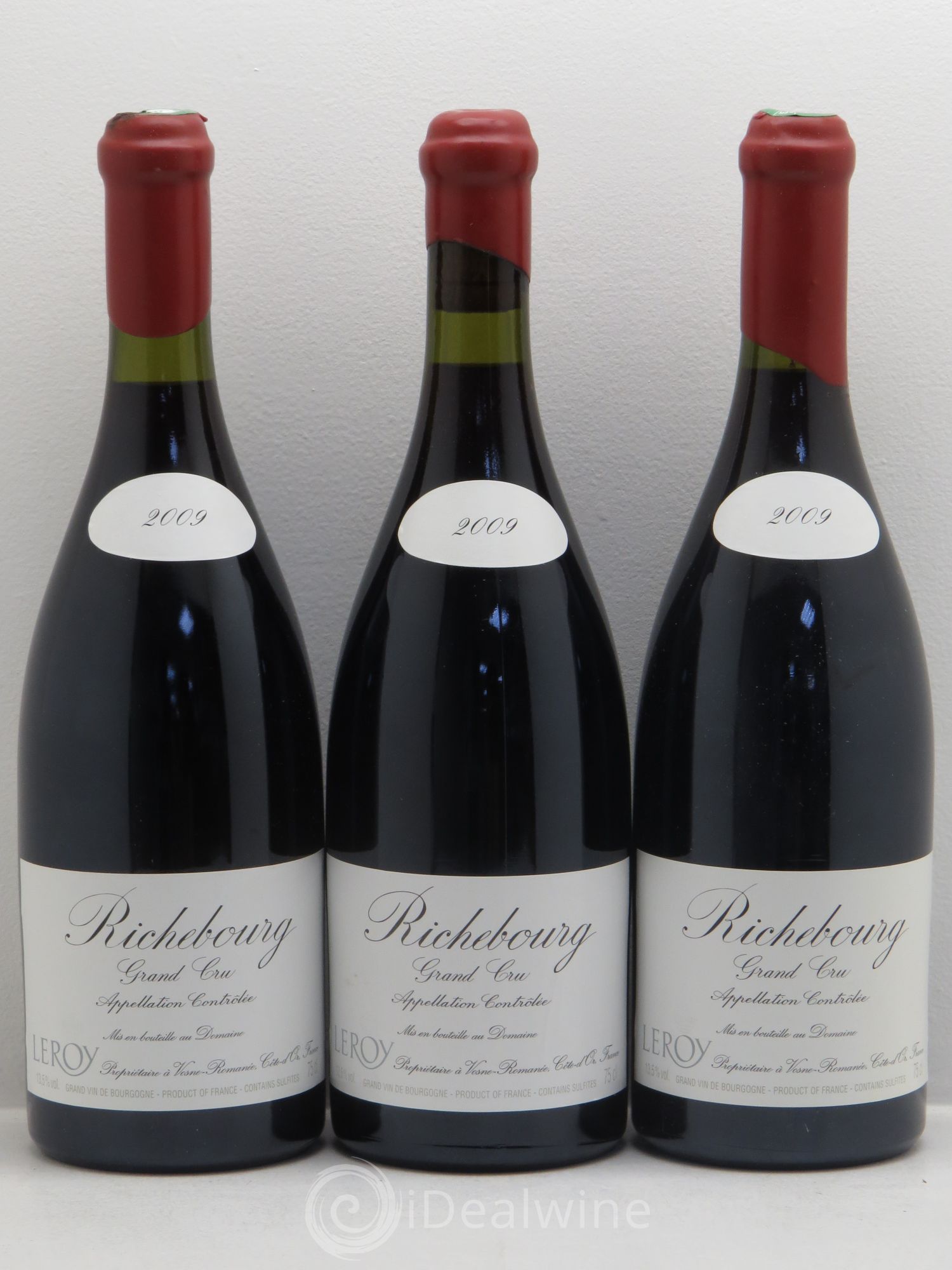 Richebourg Grand Cru Leroy (Domaine) 2009 - Lot de 3 bouteilles - 0