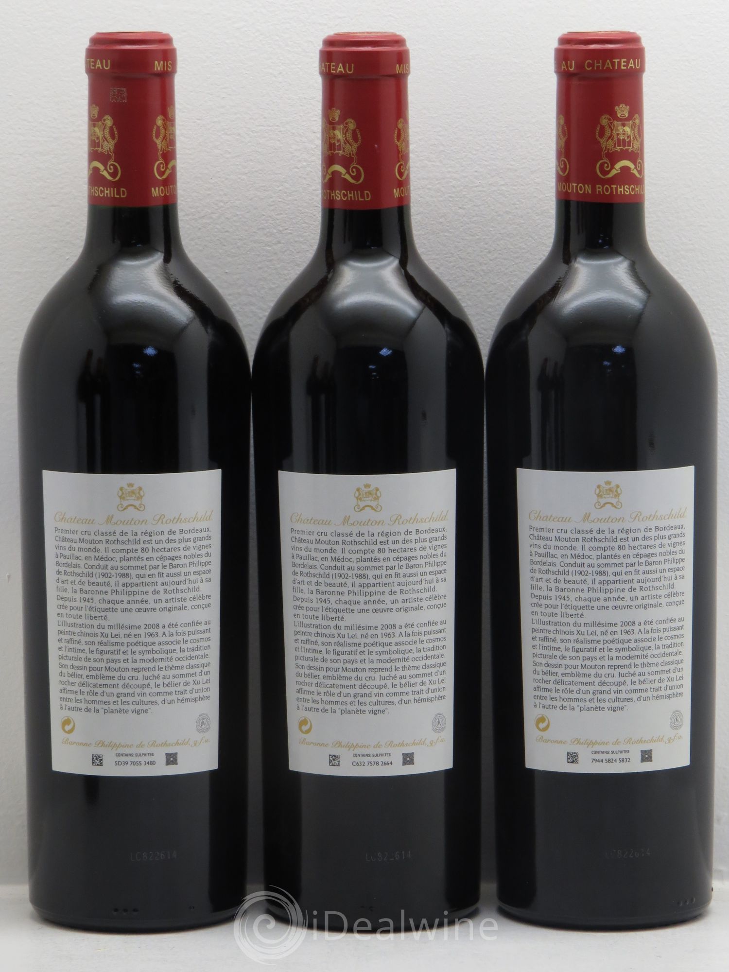 Château Mouton Rothschild 1er Grand Cru Classé 2008 - Lot de 6 bouteilles - 2