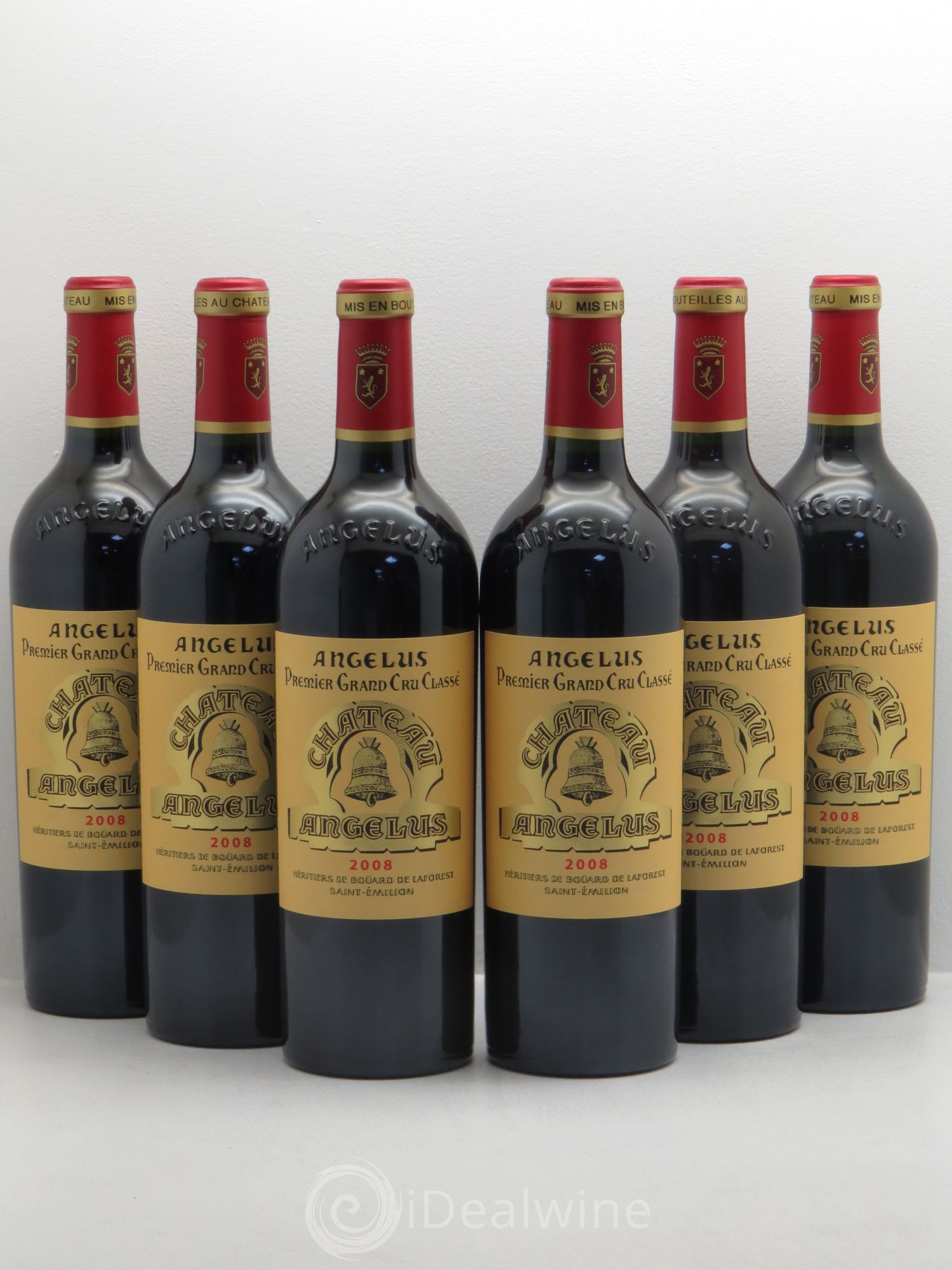 Château Angélus 1er Grand Cru Classé A 2008 - Lot de 6 bouteilles - 0