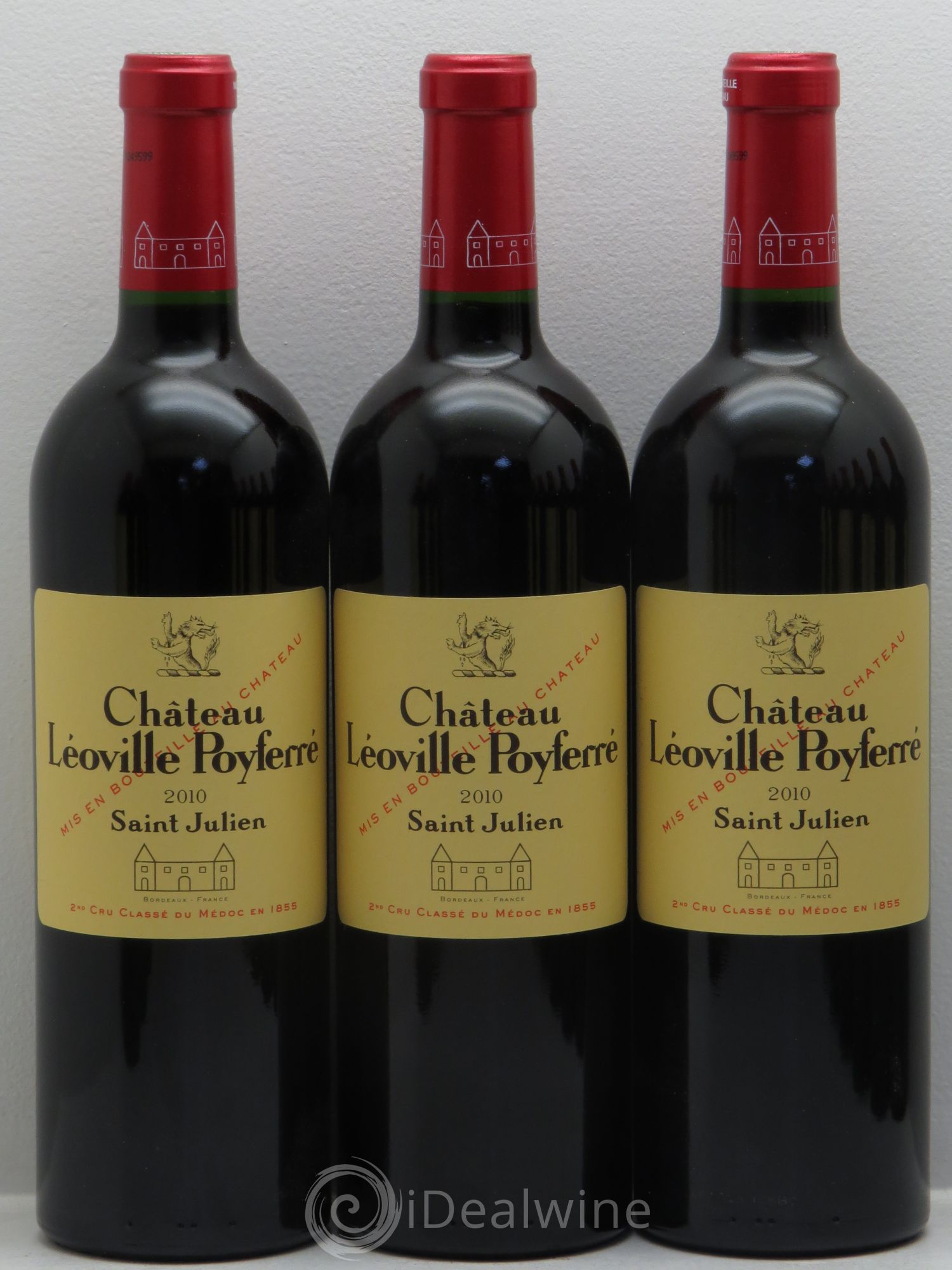 Château Léoville Poyferré 2ème Grand Cru Classé 2010 - Lot de 12 bouteilles - 1