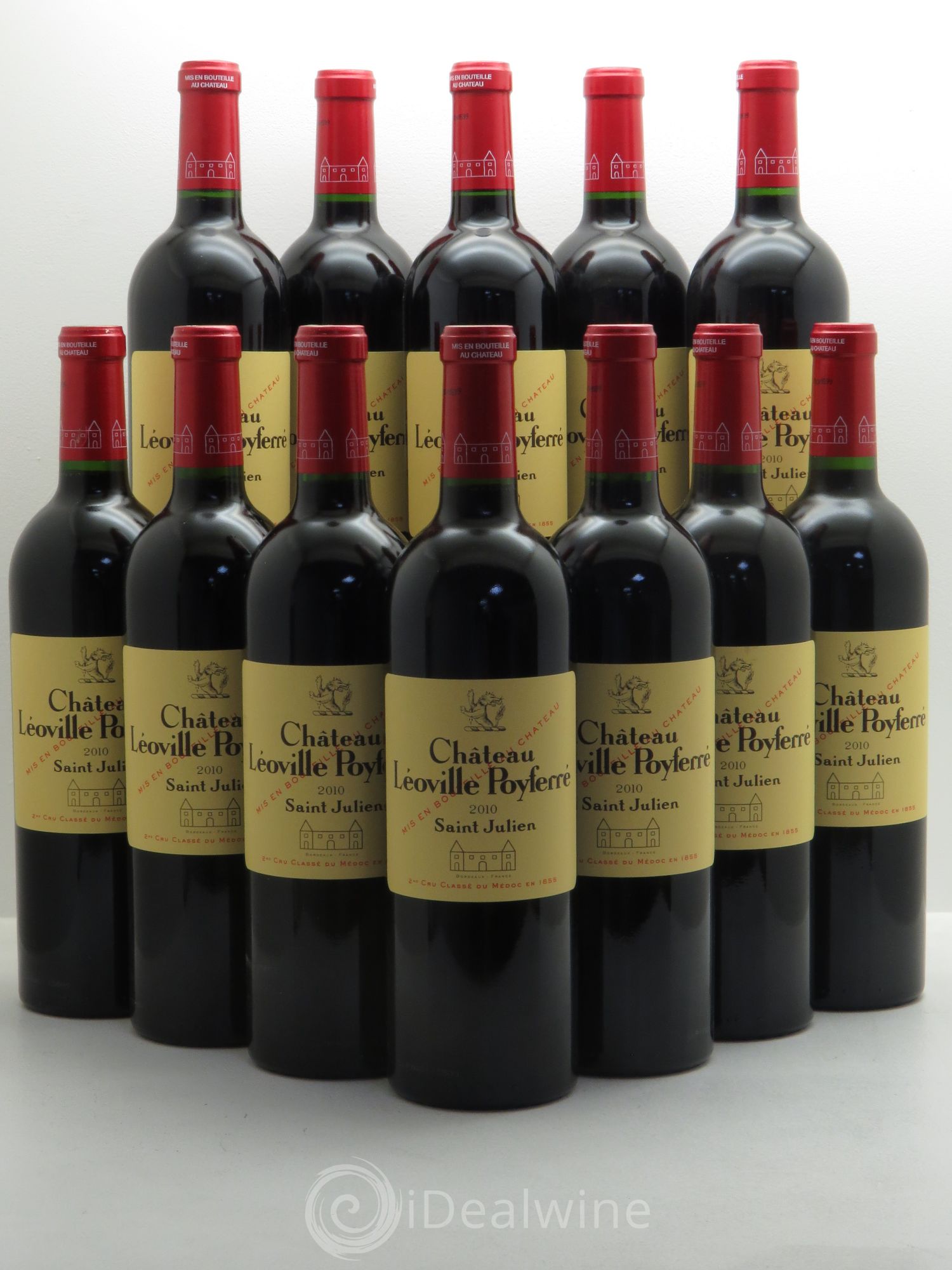 Château Léoville Poyferré 2ème Grand Cru Classé 2010 - Lot de 12 bouteilles - 0