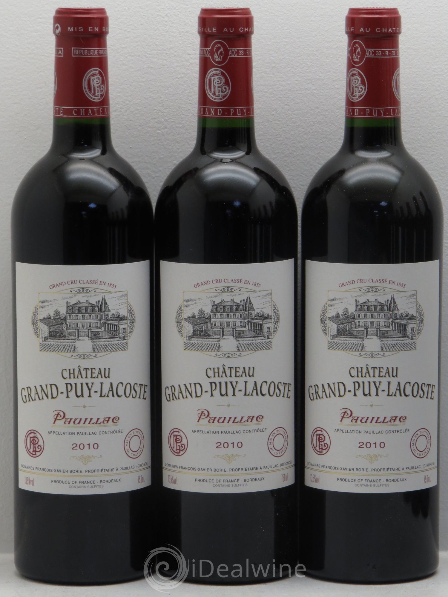 Château Grand Puy Lacoste 5ème Grand Cru Classé 2010 - Lot de 12 bouteilles - 2