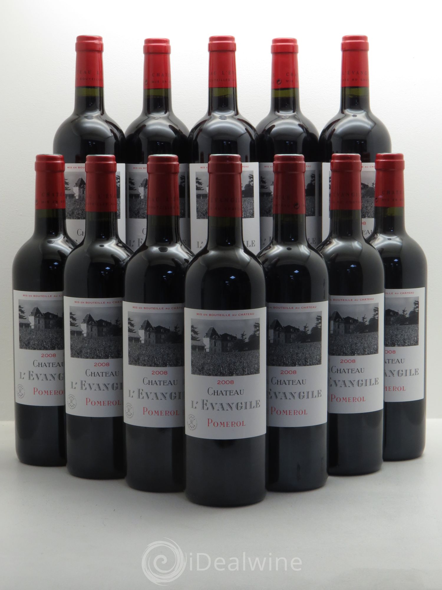 Château l' Évangile 2008 - Lot de 12 bouteilles - 0