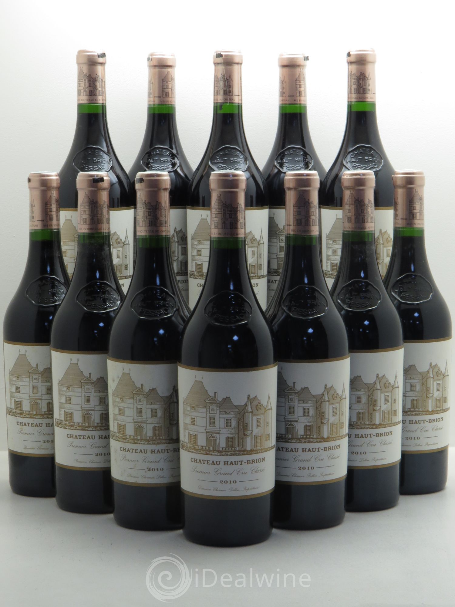 Château Haut Brion 1er Grand Cru Classé 2010 - Lot de 12 bouteilles - 0
