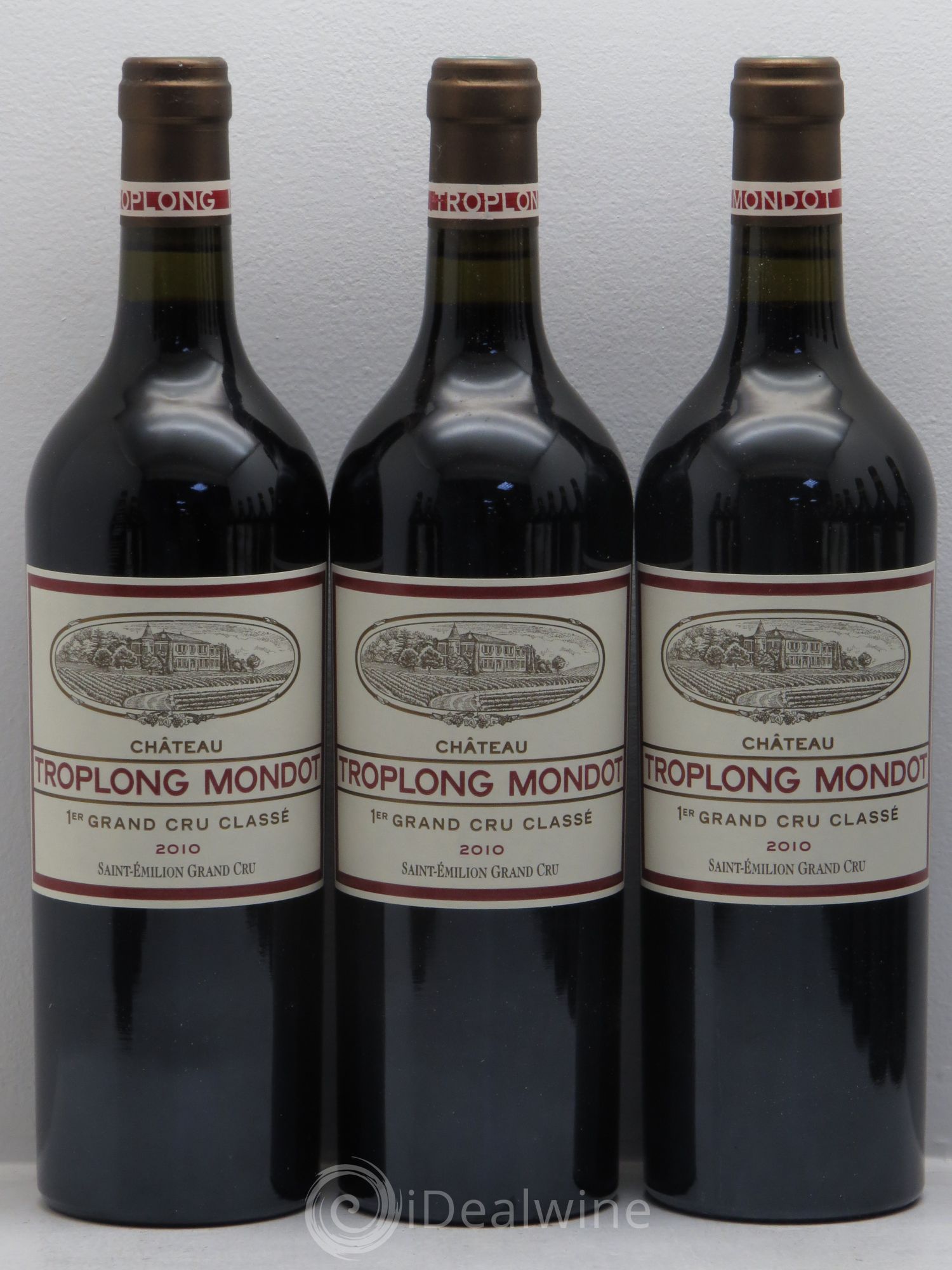 Château Troplong Mondot 1er Grand Cru Classé B 2010 - Lot de 12 bouteilles - 1