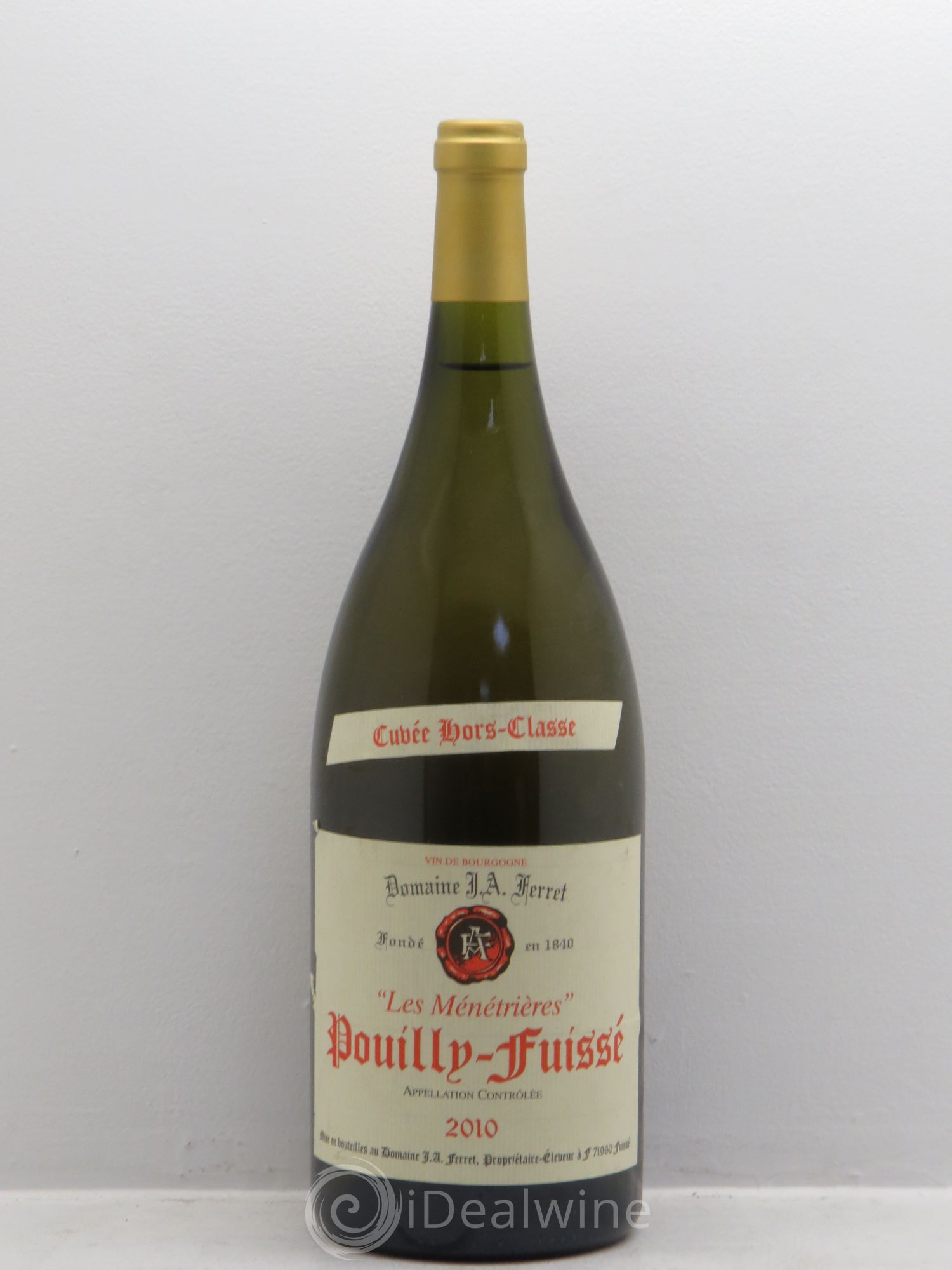 Pouilly-Fuissé Menetrières hors classe 2010 - Posten von 1 Magnum - 0