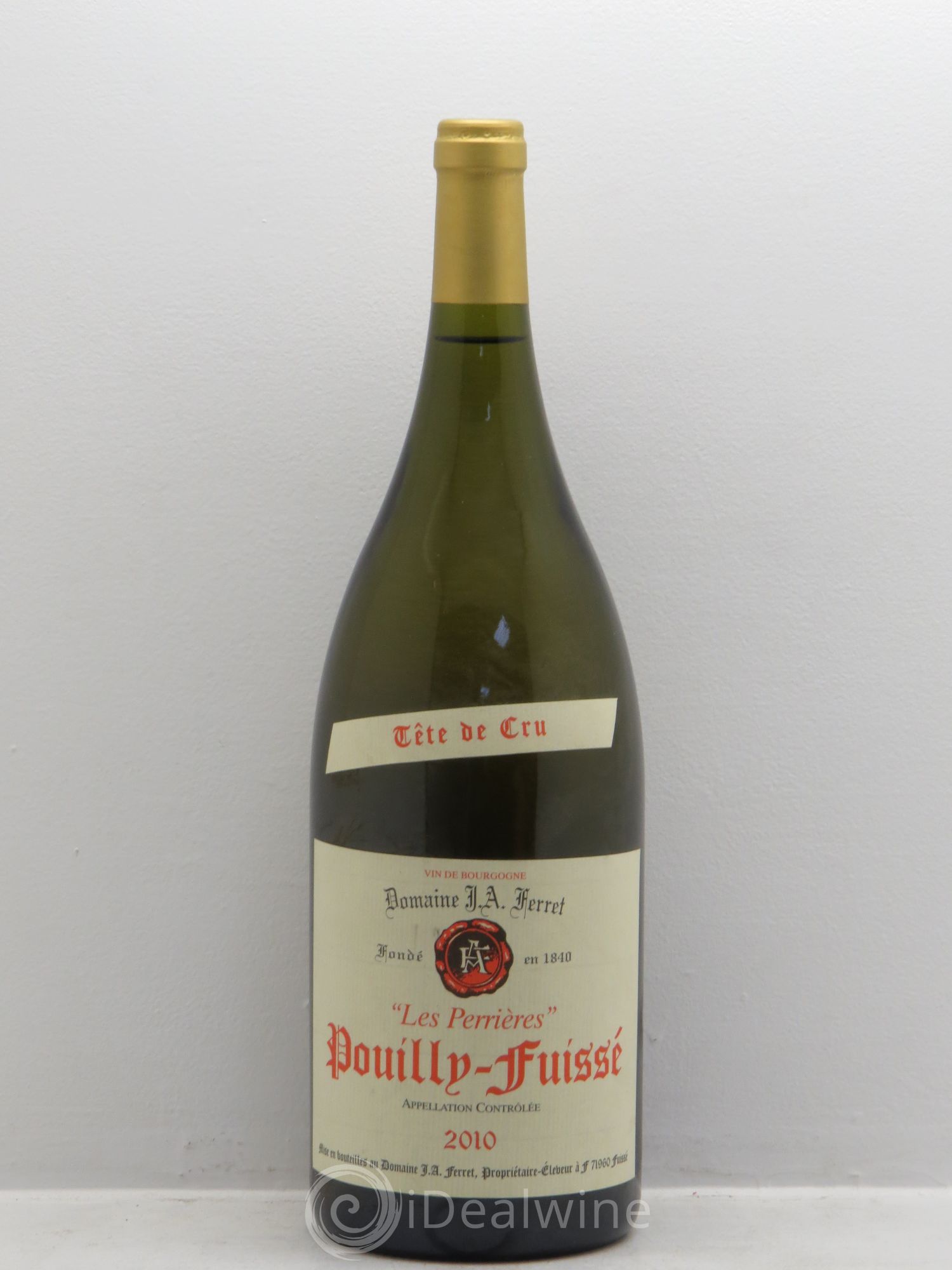 Pouilly-Fuissé Perrière tête de cru 2010 - Posten von 1 Magnum - 0