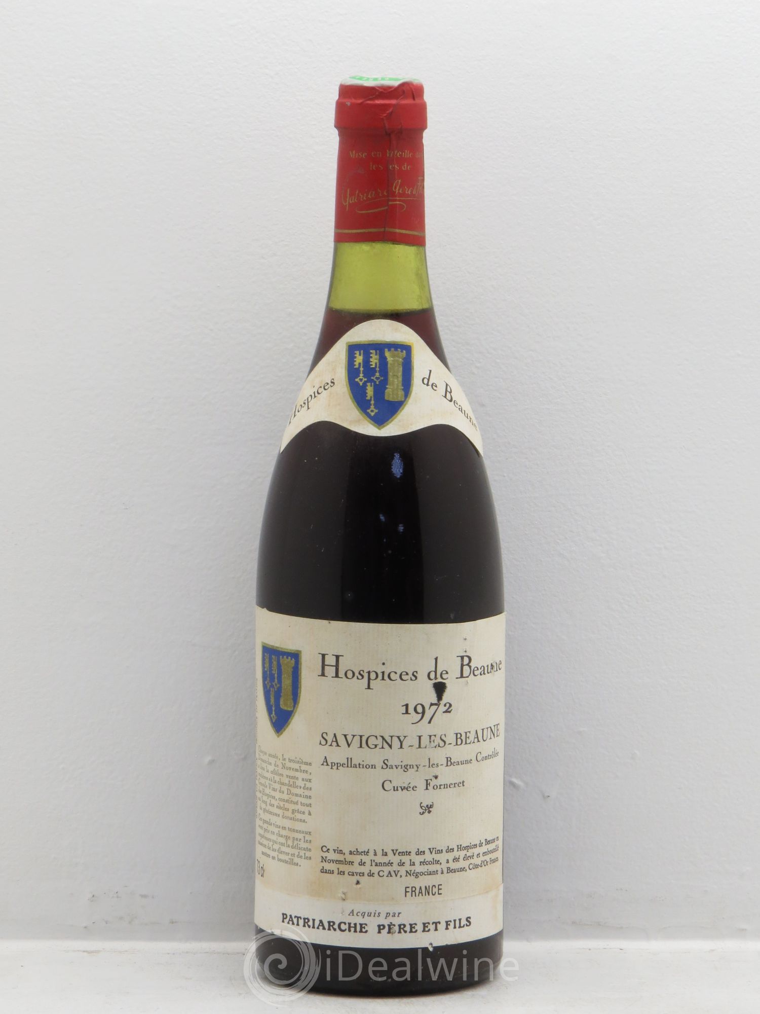 Savigny-lès-Beaune Cuvée Forneret Patriarche père et fils 1972 - Posten von 1 Flasche - 0