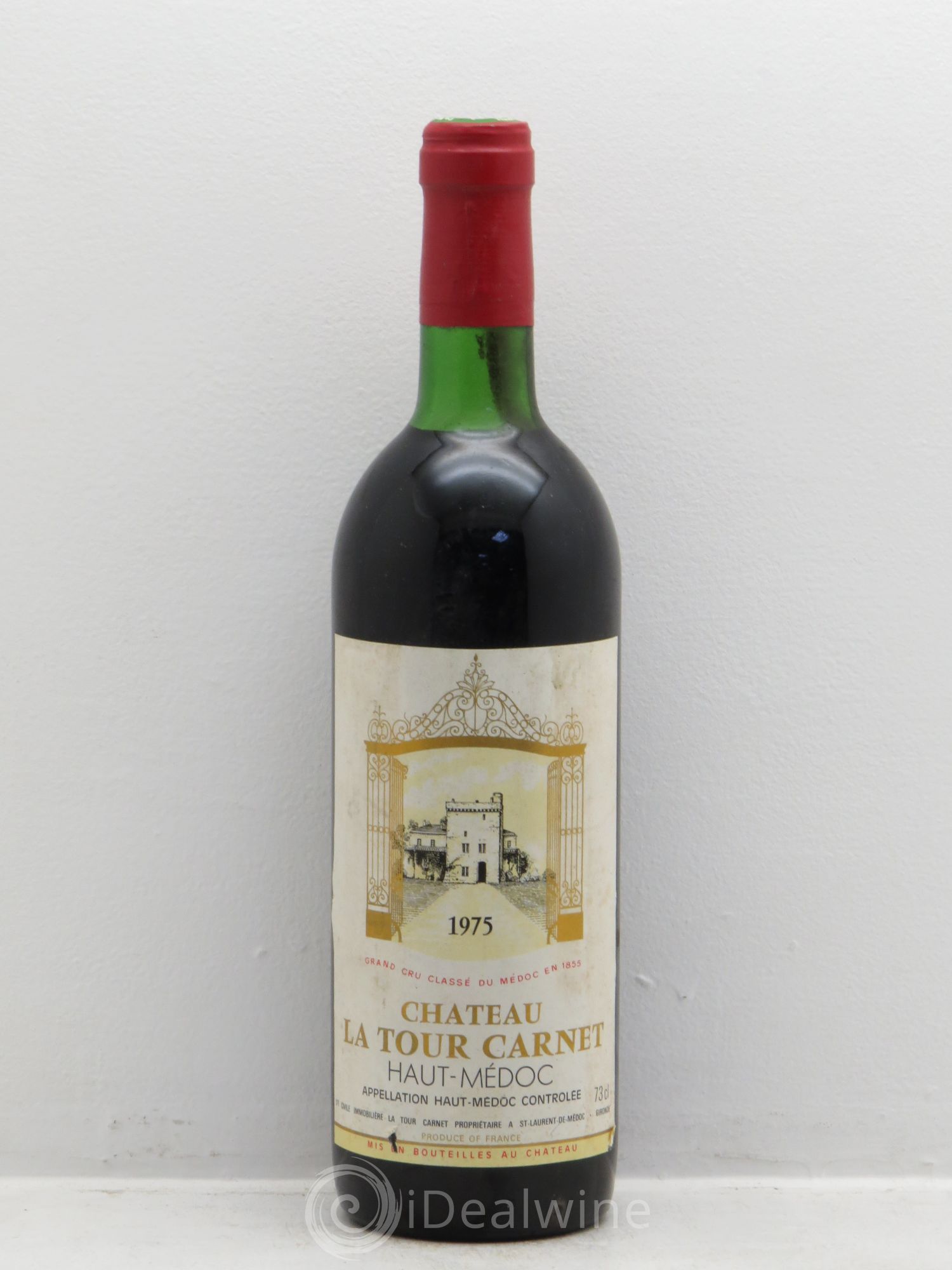 Château la Tour Carnet 4ème Grand Cru Classé 1975 - Lot de 1 bouteille - 0