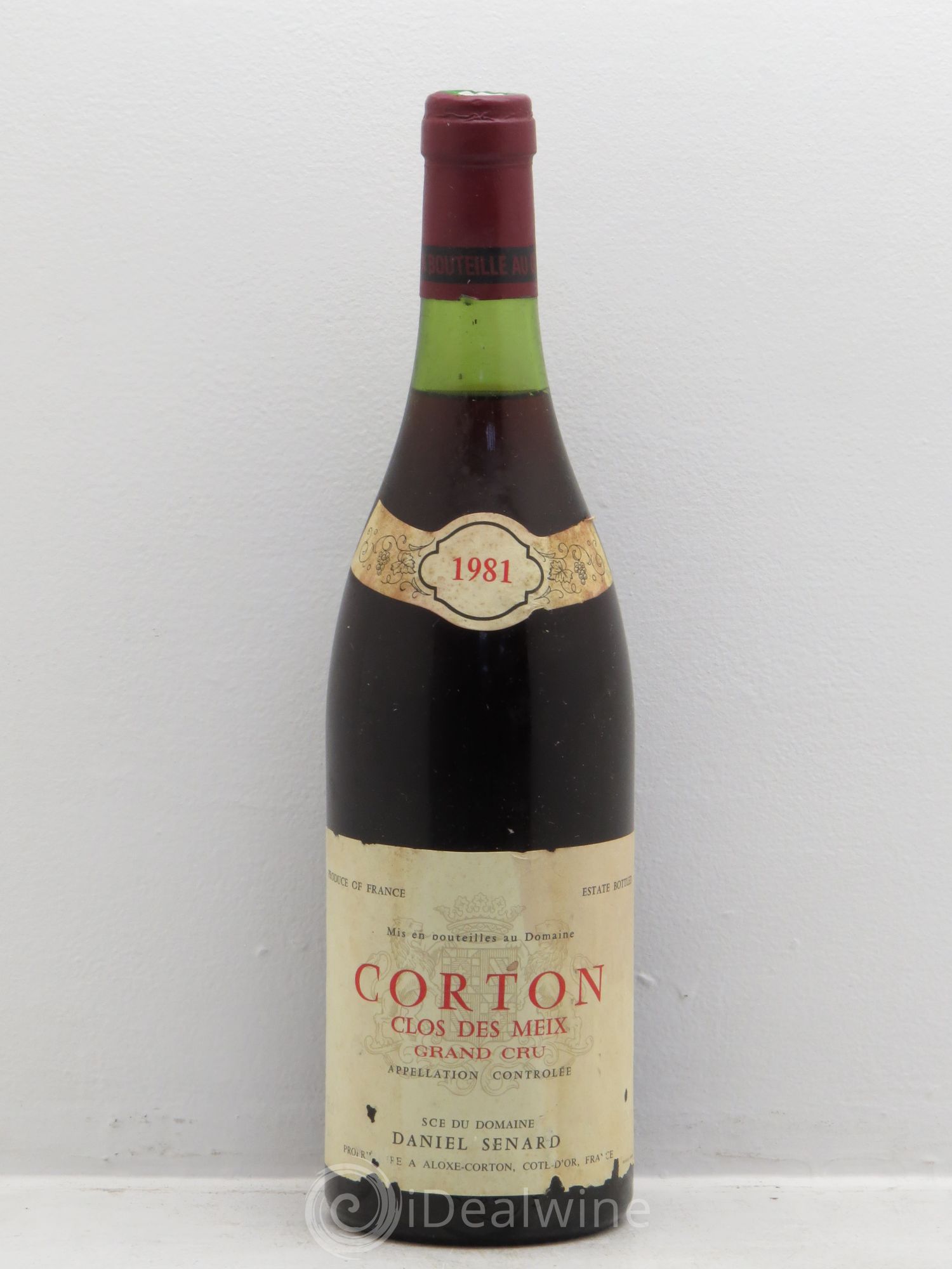Corton Grand Cru Clos des Meix Daniel Senard 1981 - Posten von 1 Flasche - 0