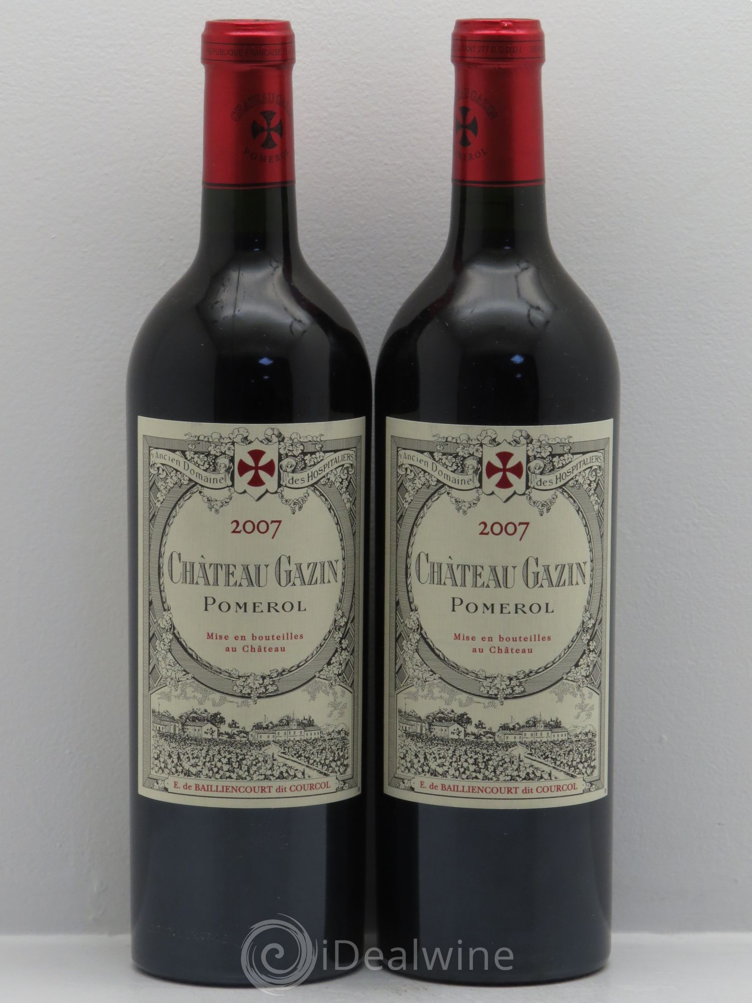Château Gazin 2007 - Lot de 2 bouteilles - 0
