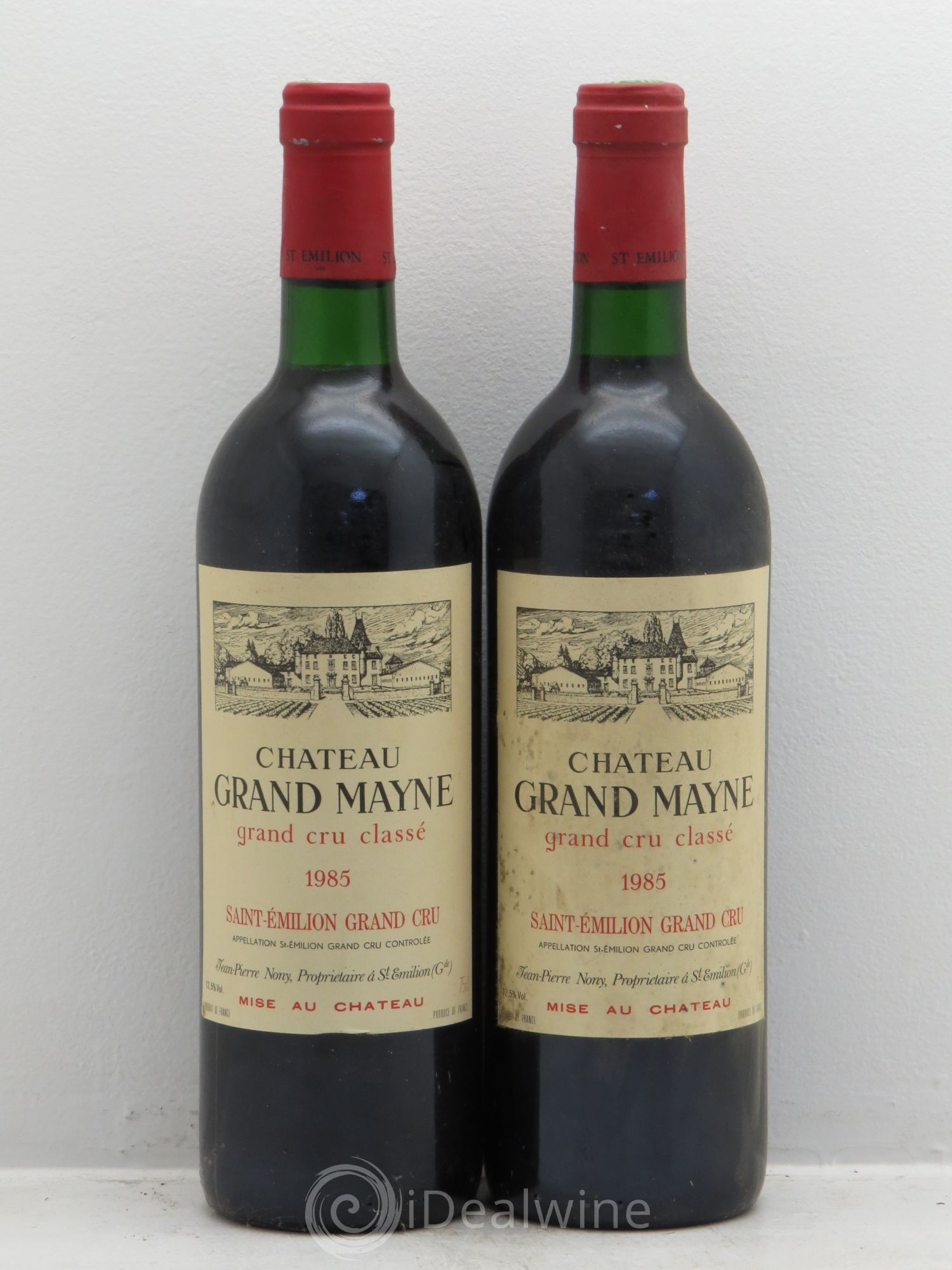 Château Grand Mayne Grand Cru Classé 1985 - Lot de 2 bouteilles - 0