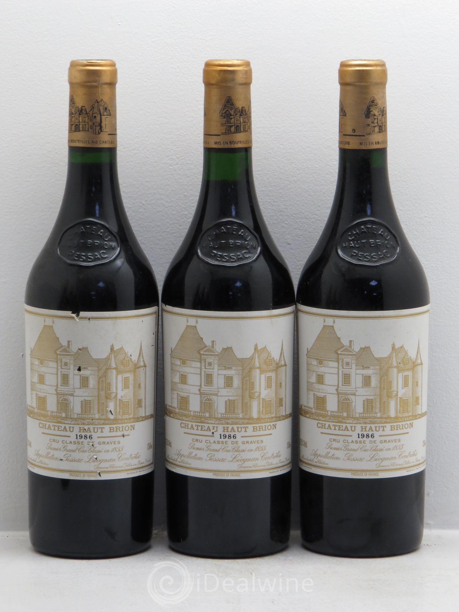 Château Haut Brion 1er Grand Cru Classé 1986 - Lot de 6 bouteilles - 1