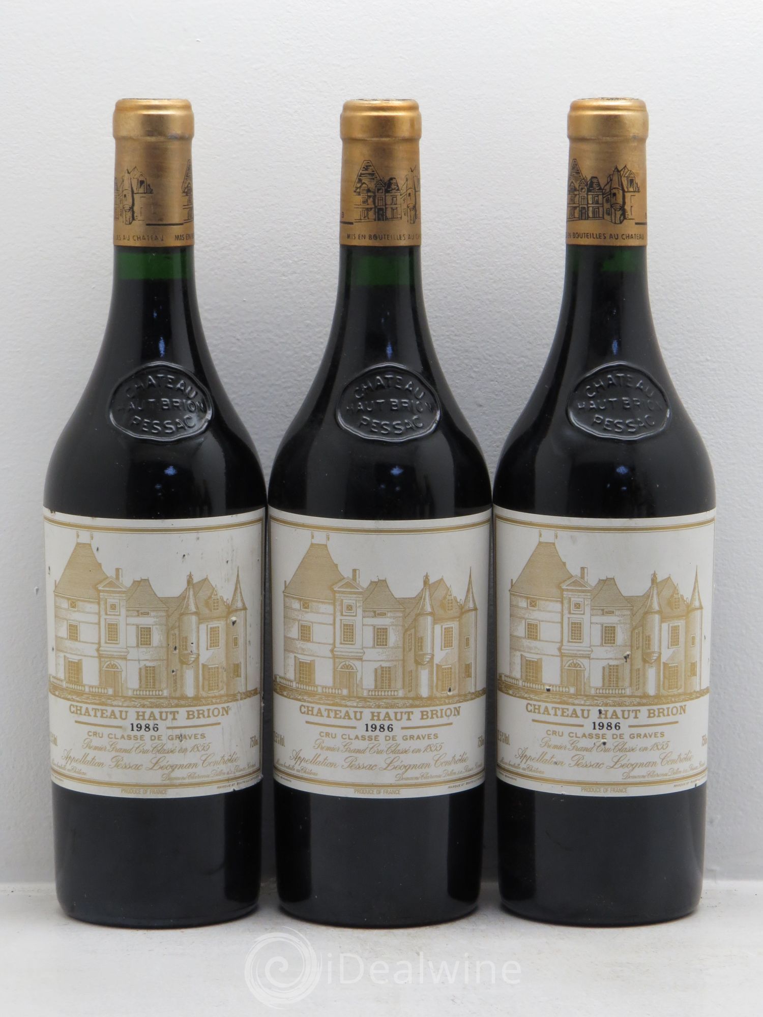 Château Haut Brion 1er Grand Cru Classé 1986 - Lot de 6 bouteilles - 2