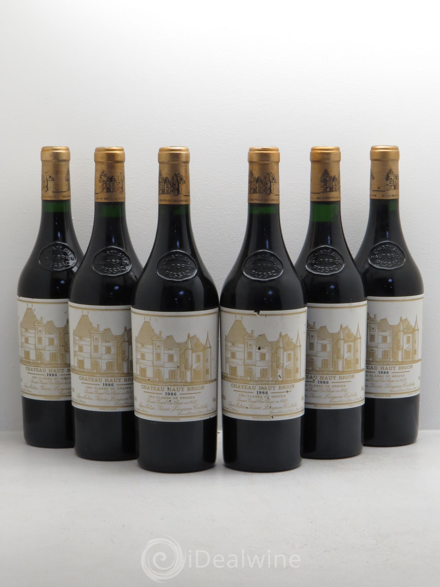 Château Haut Brion 1er Grand Cru Classé 1986 - Lot de 6 bouteilles - 0