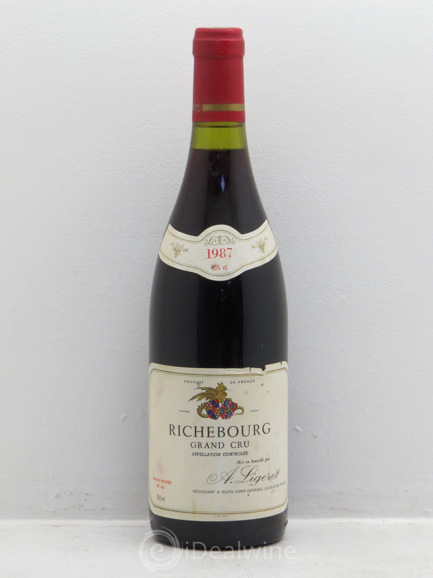 Richebourg Grand Cru Domaine Legeret 1987 - Posten von 1 Flasche - 0