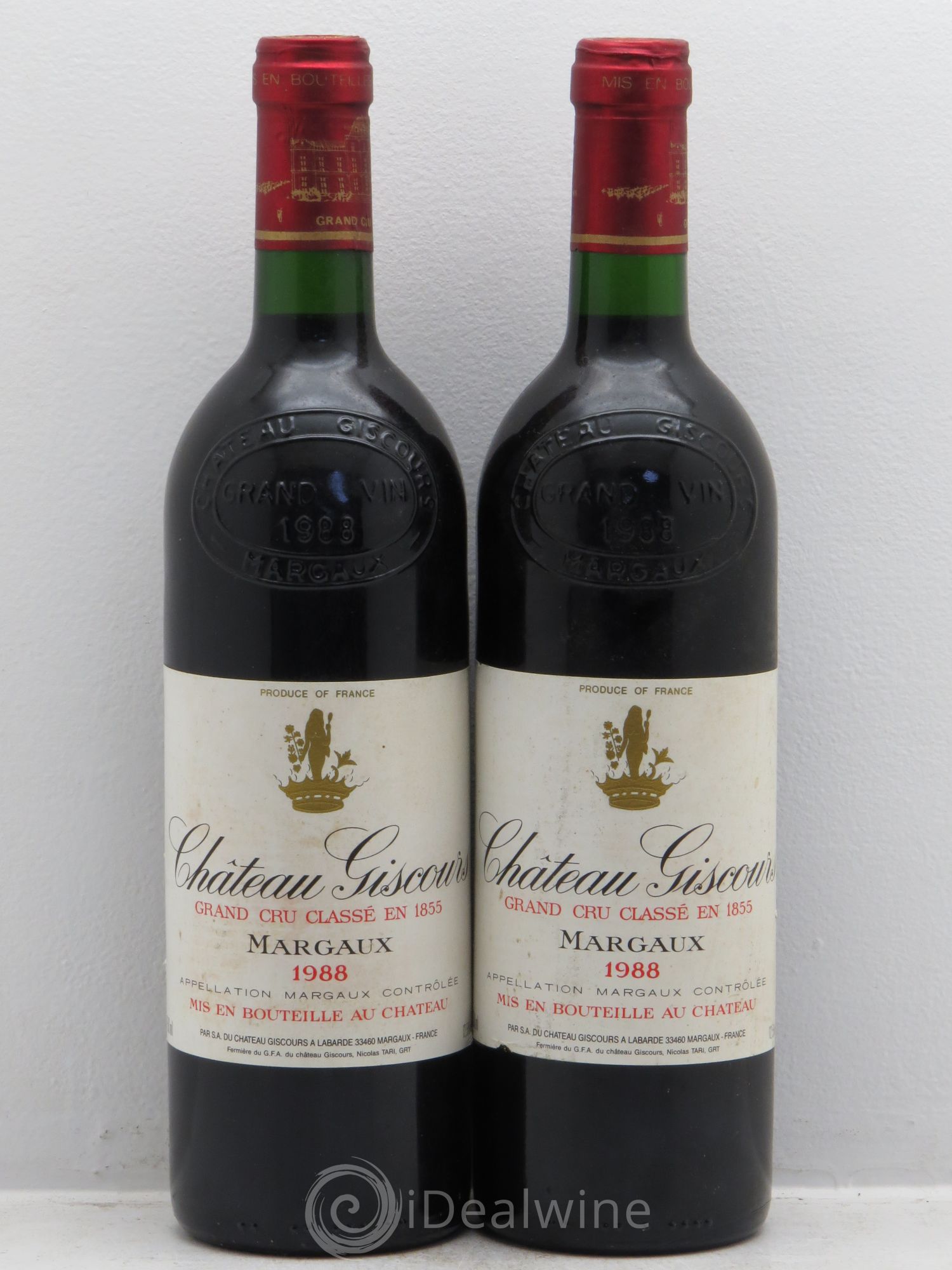 Château Giscours 3ème Grand Cru Classé 1988 - Lot de 2 bouteilles - 0