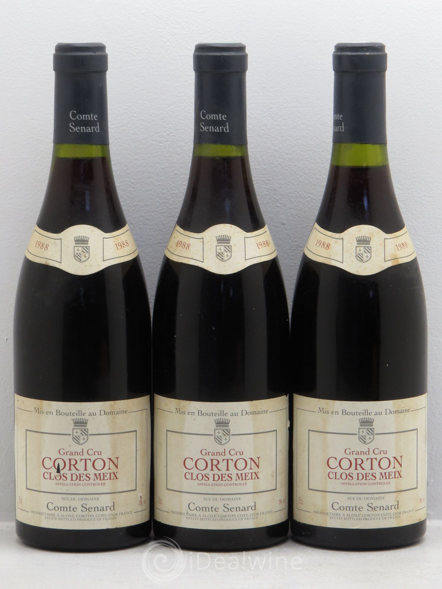 Corton Grand Cru Clos des Meix Daniel Senard 1988 - Posten von 3 Flaschen - 0