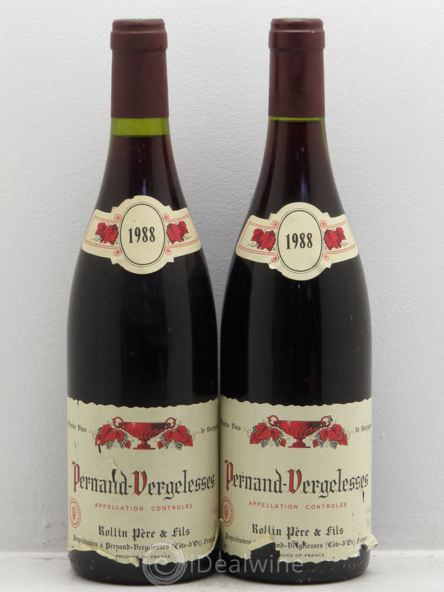 Pernand-Vergelesses Rollin 1988 - Lot de 2 bouteilles - 0