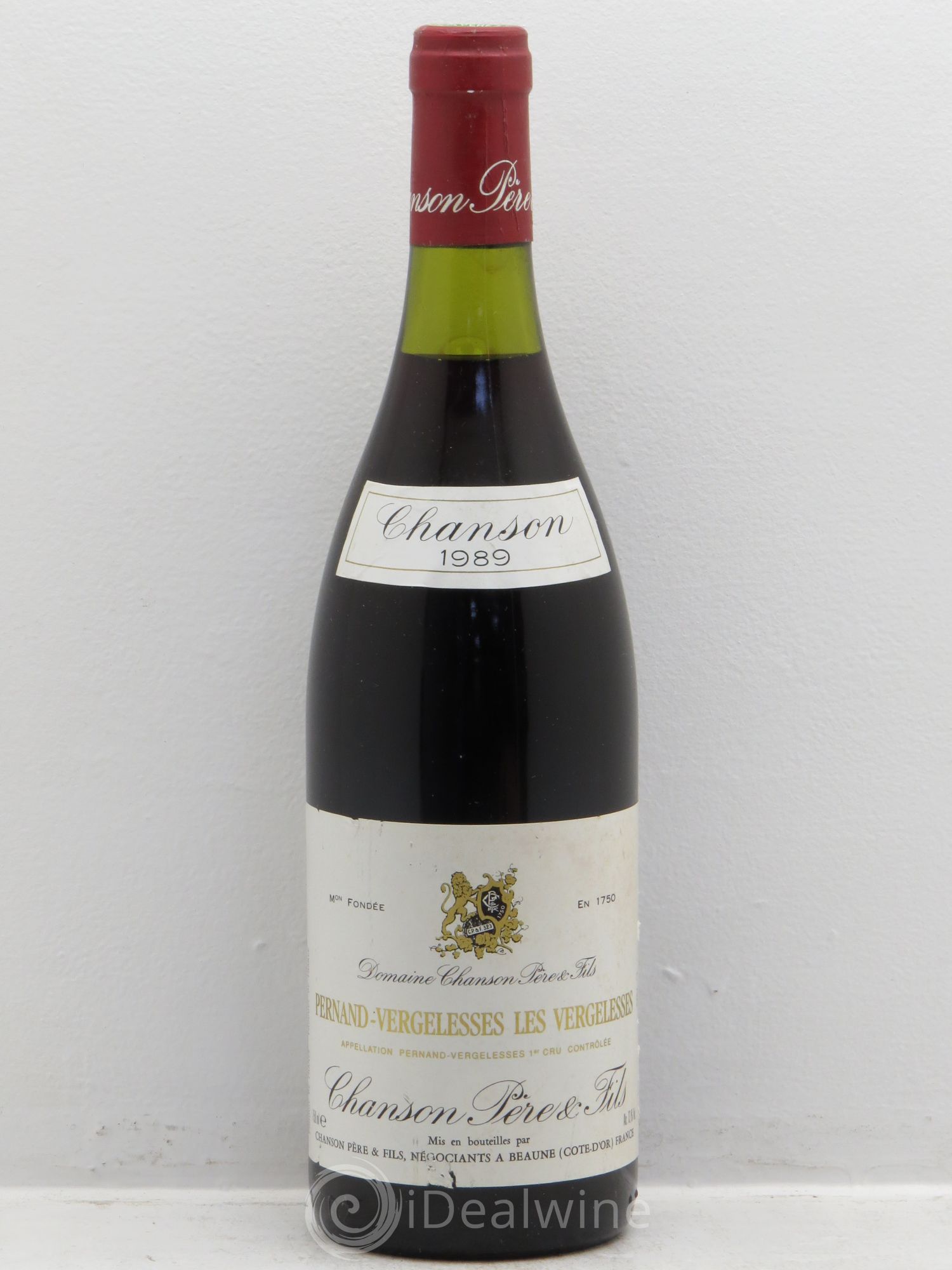 Pernand-Vergelesses 1er Cru Chanson 1989 - Lot de 1 bouteille - 0
